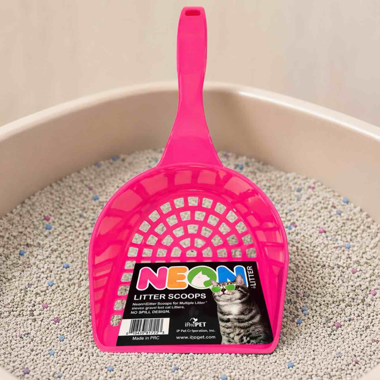 Neon, Cat Litter Scoop With Sifter, Pink