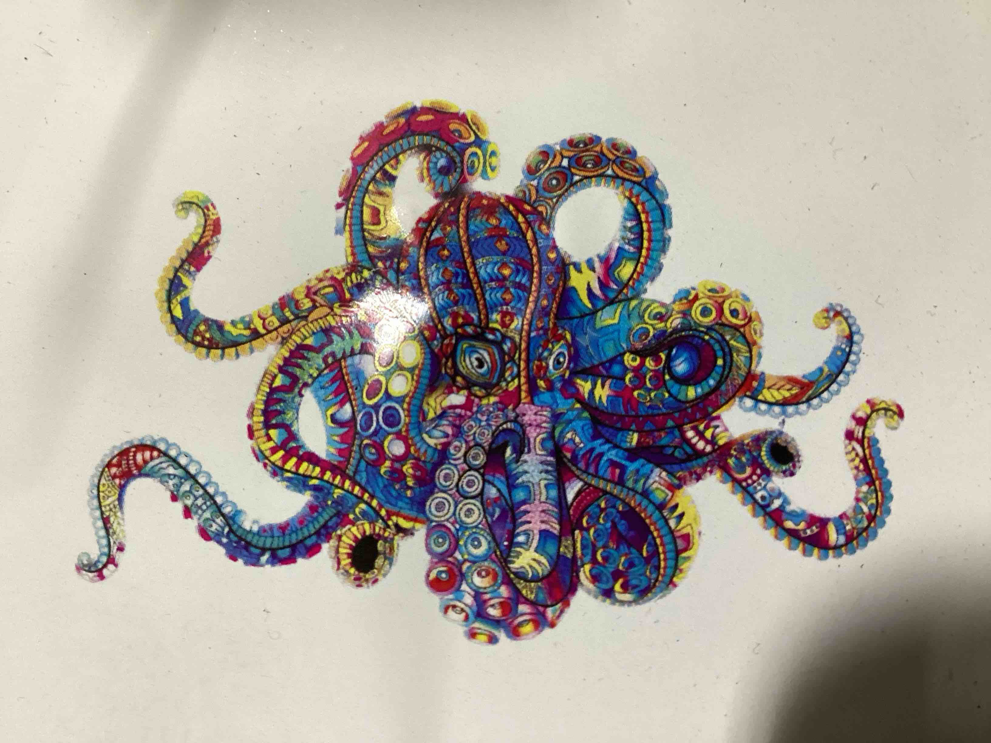CraftHub Wooden Octopus Puzzle, Small 