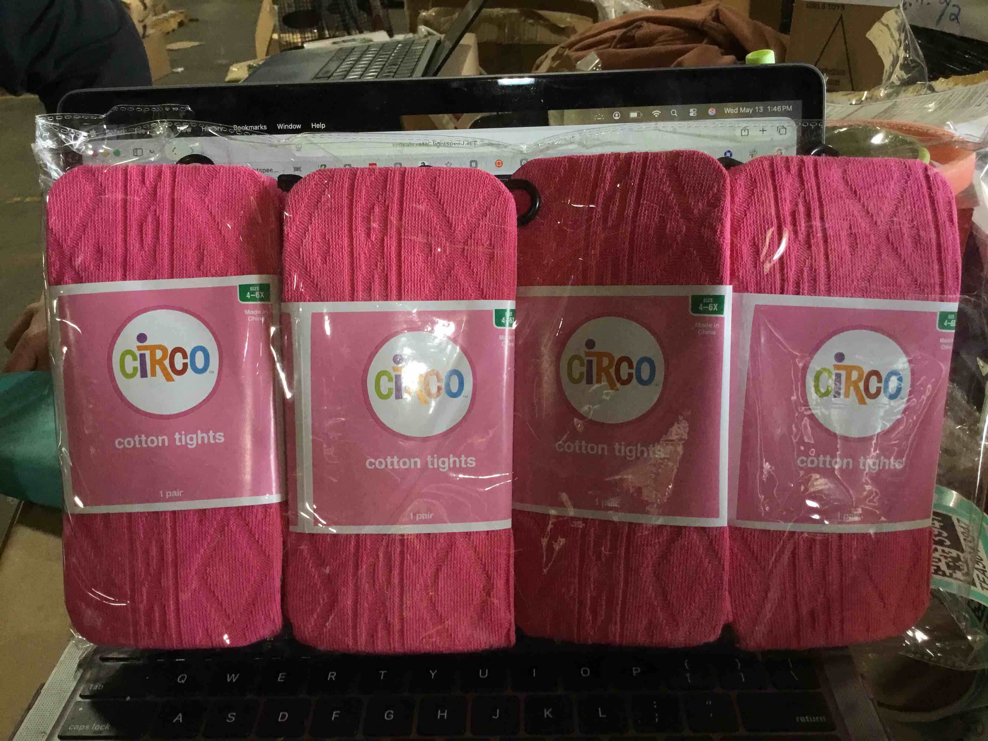 Size 4-6X Circo Girls Tights - Paradise Pink 