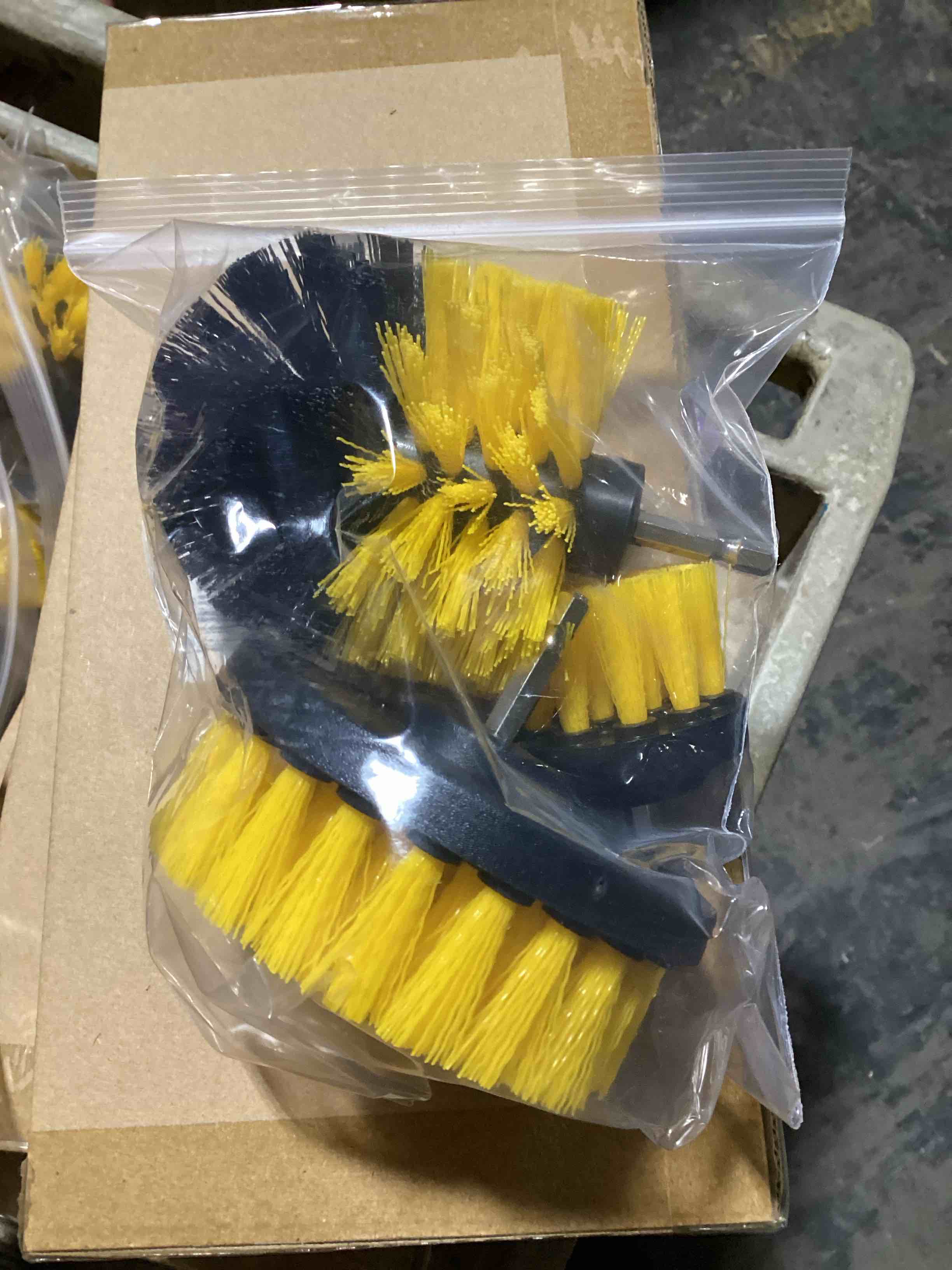 3 piece drill, brush attachment set