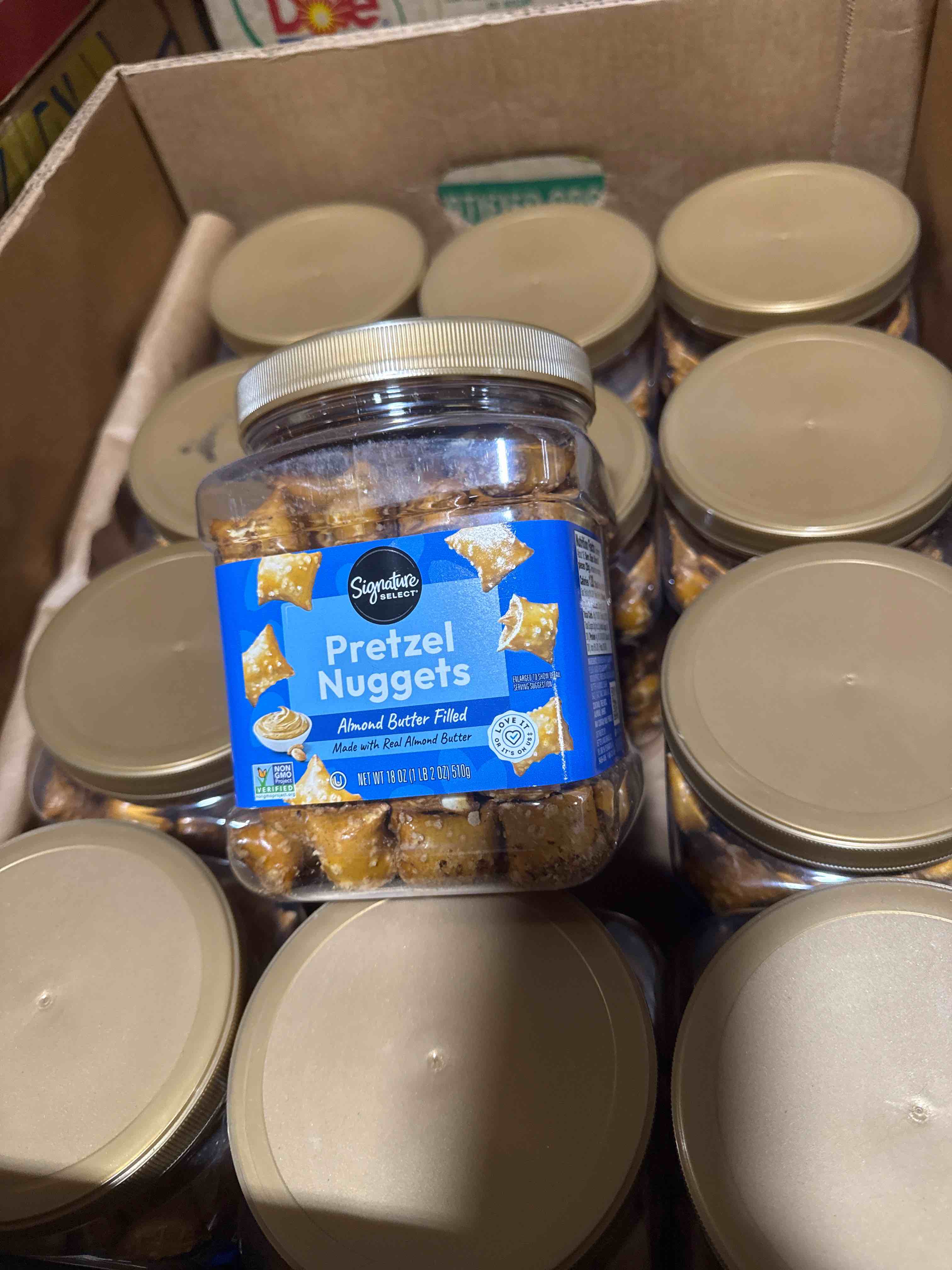 box of assorted grocery products