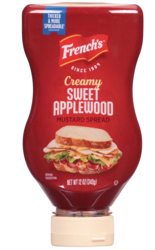 Case of 8 French s No Artificial Flavors Kosher Creamy Sweet Applewood Mustard Spread  12 oz Bottle Bb August 2025 