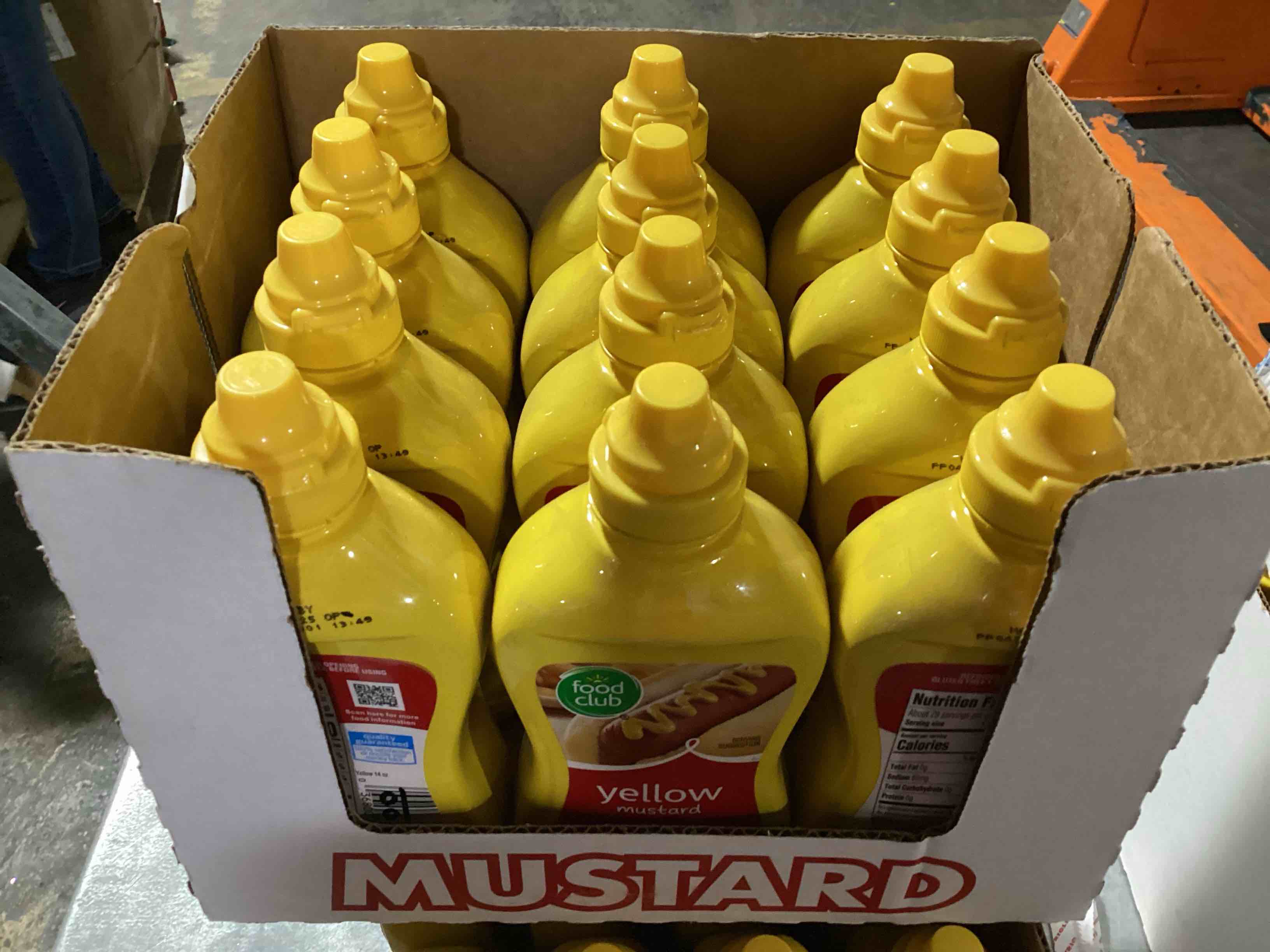 Case of 12 Yellow Mustard (BB 5/31/25) 