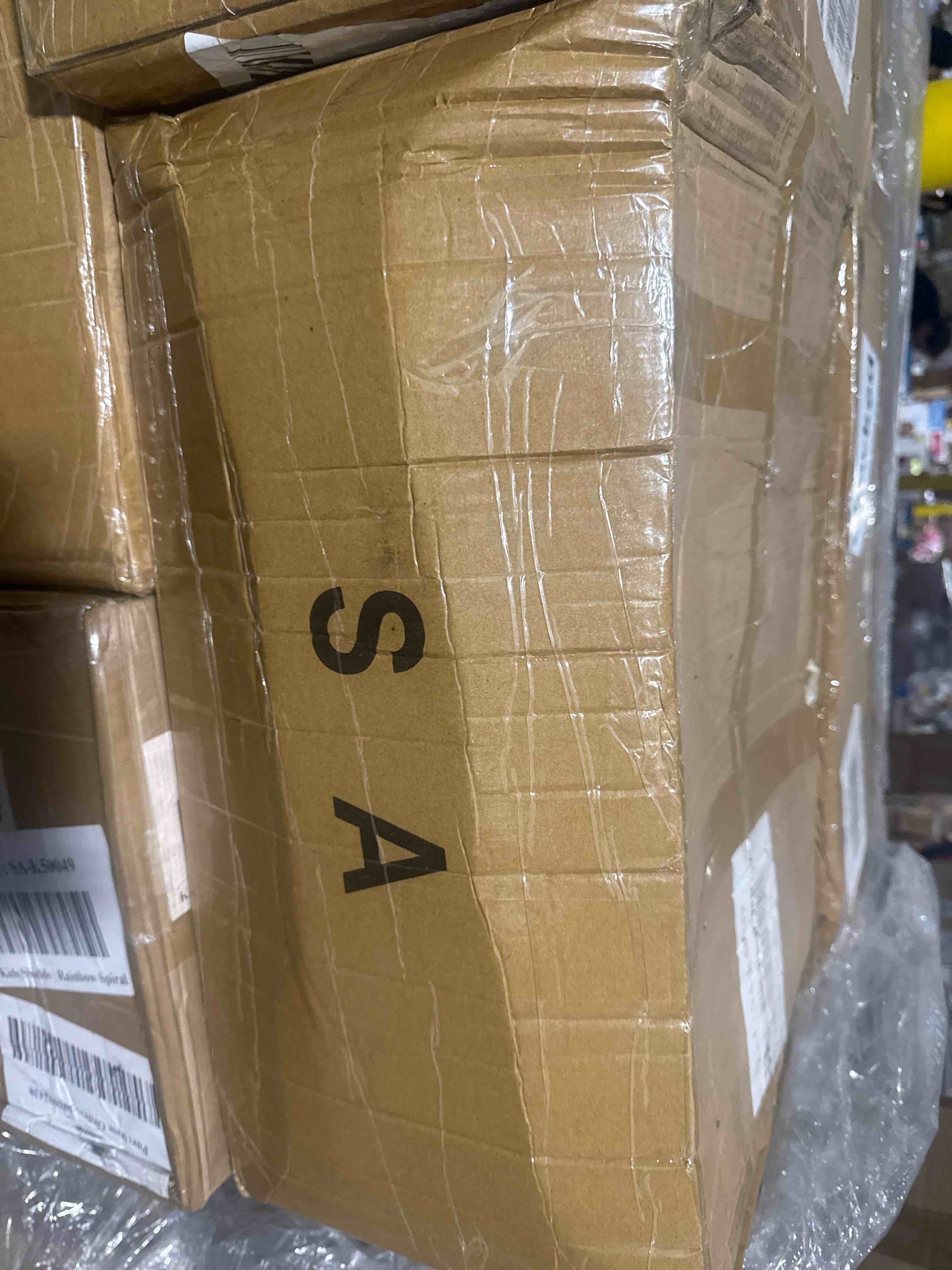 Condition photo showing Brand New for case of 500 kids face shield / neck gaiter rainbow spiral