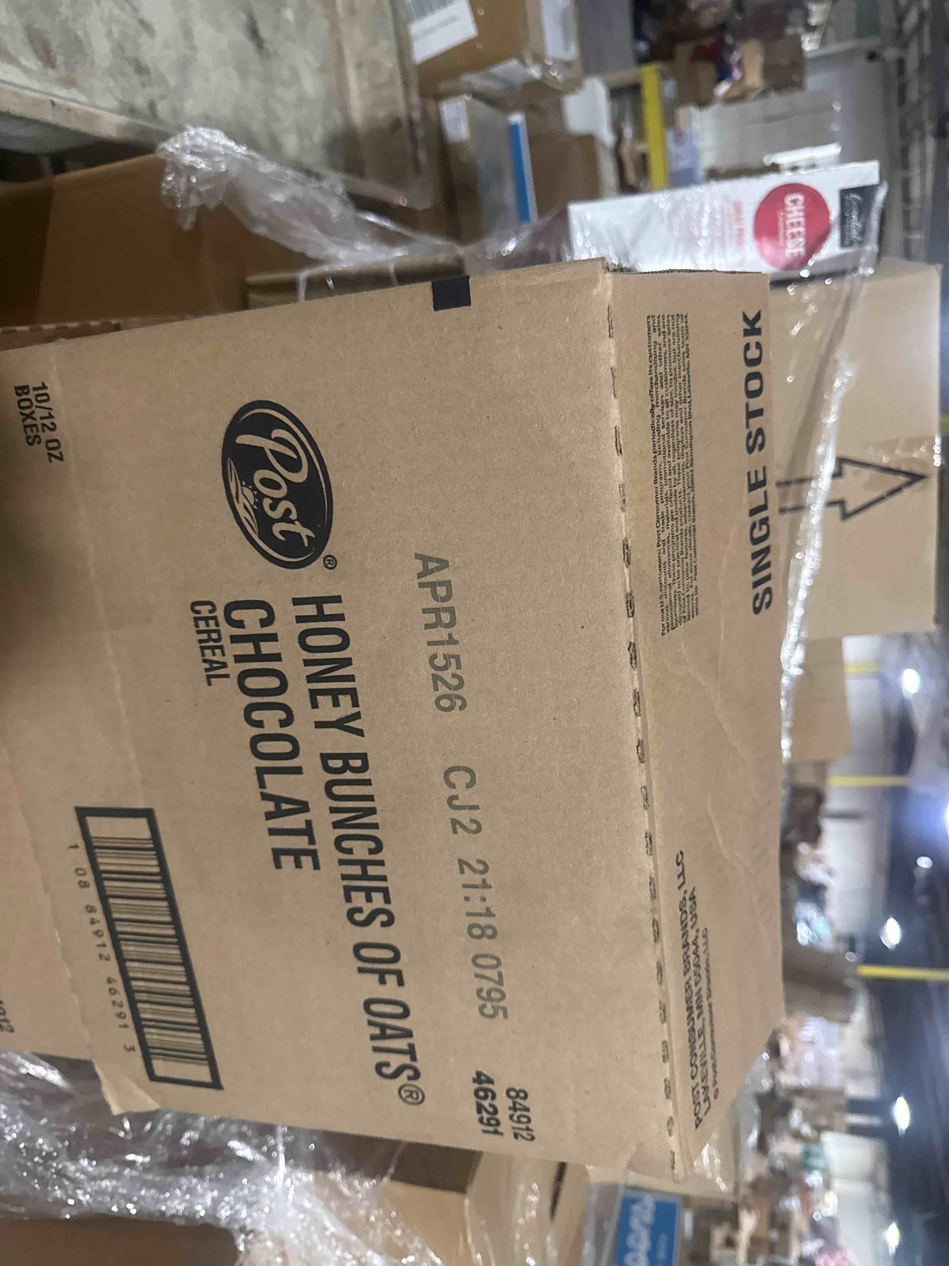 Condition photo showing Brand New for case of 10 honey bunches of oats chocolate, 12 ounce box