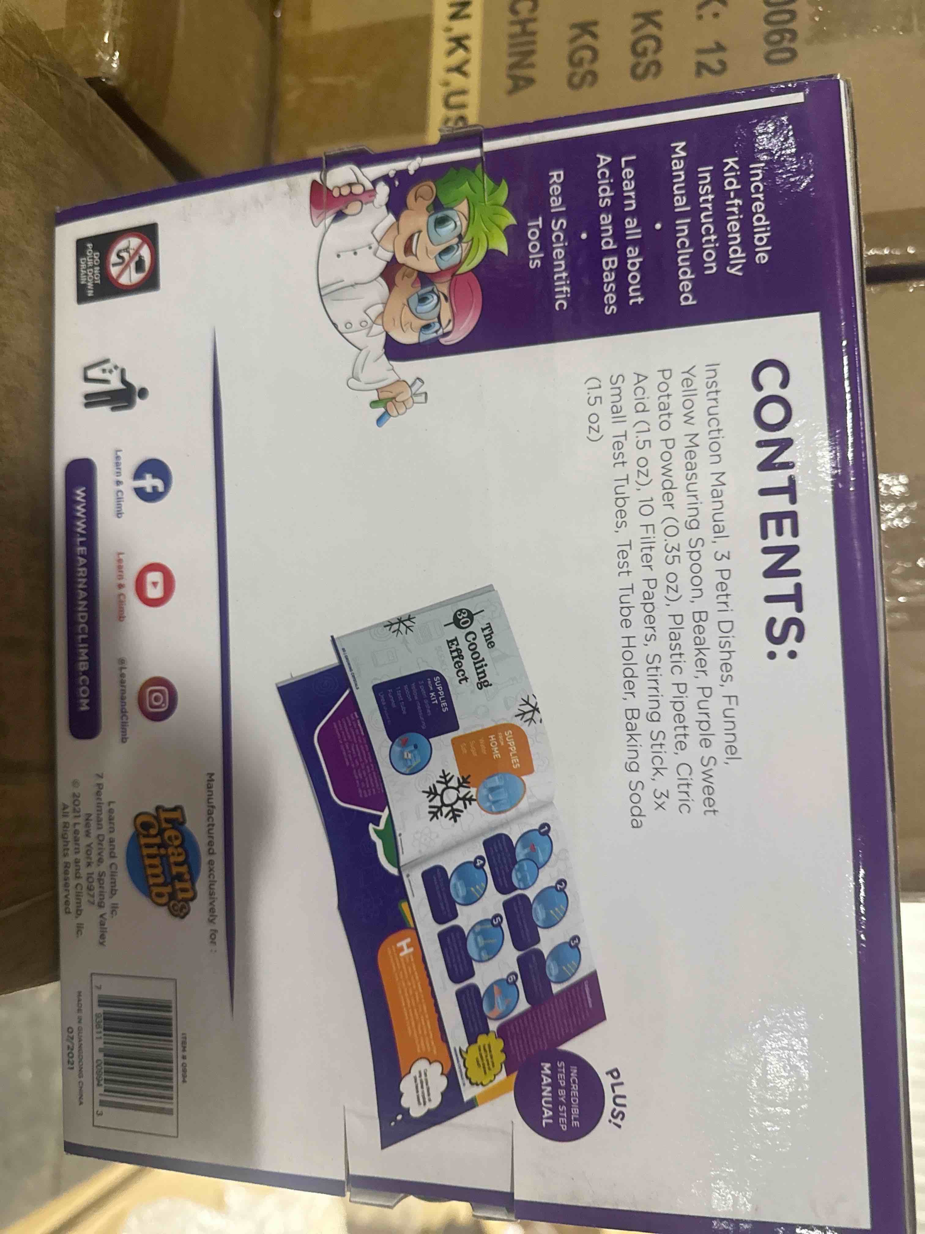 Condition photo showing New/Like New for learn & climb science kits for kids age 5 plus 8 chemistry experiments  stepbystep manual gift for girls & boys 5 6 7 8