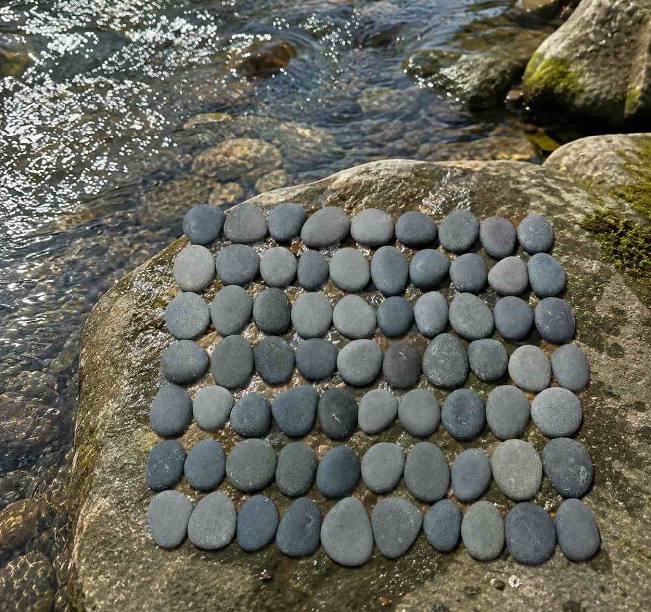Koltose by Mash - River Rocks  Smooth Rock Painting Stones  100% Natural  2” - 3.5” Inches  Set of 70