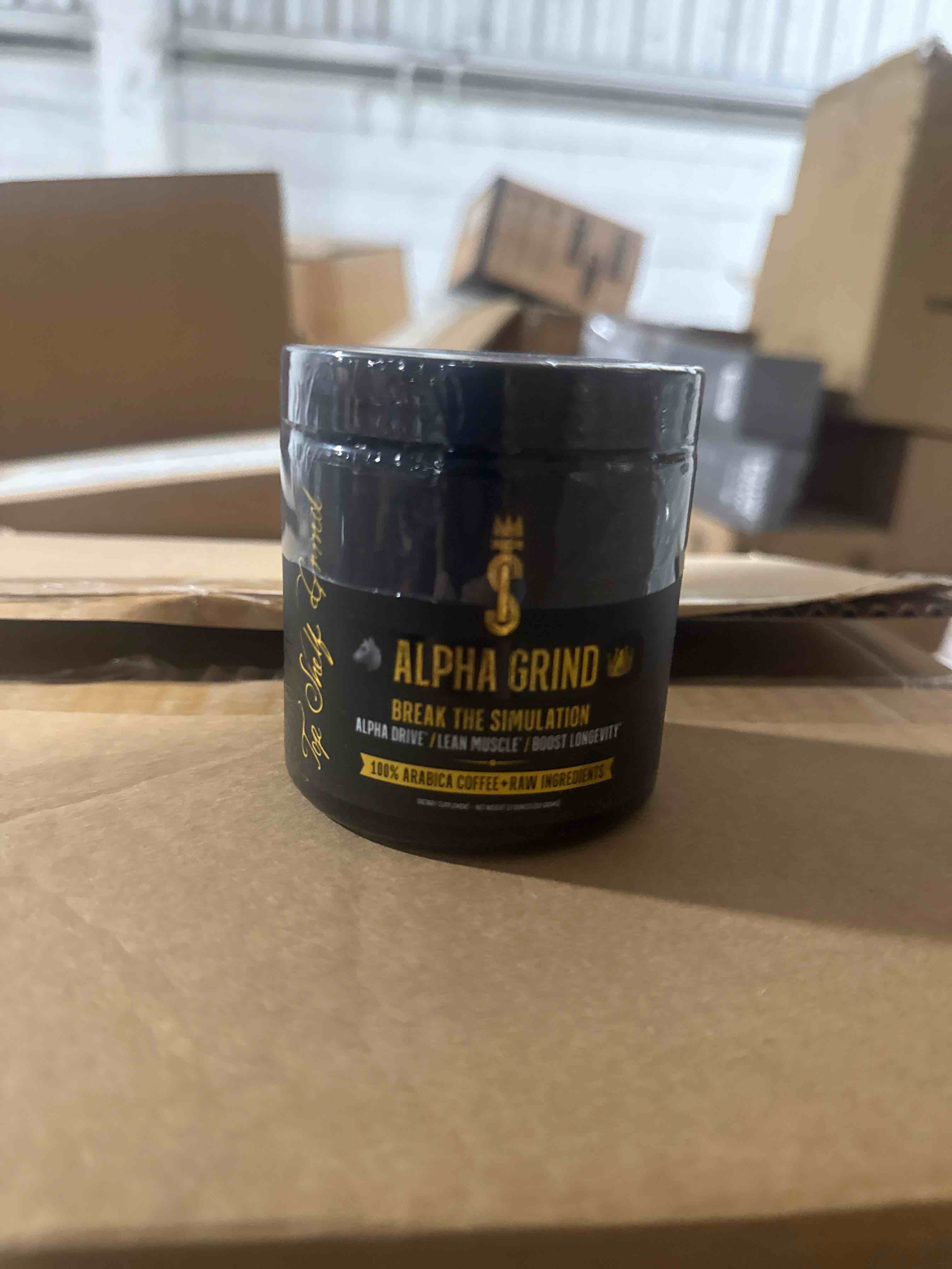 Condition photo showing New/Like New for alpha grind 100% arabica coffee+raw ingredients (exp 09/2027) 