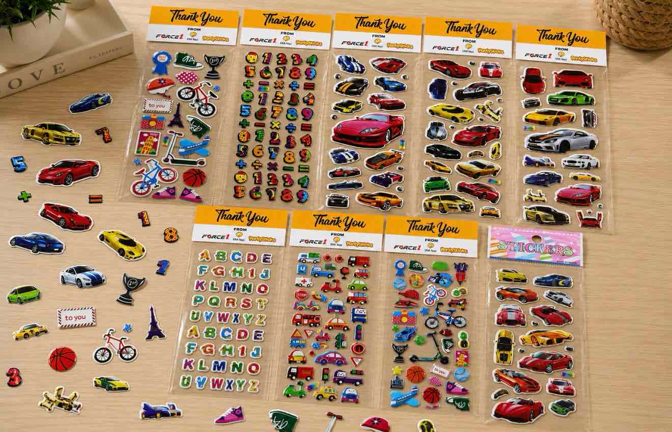 lot of 10 packs of stickers