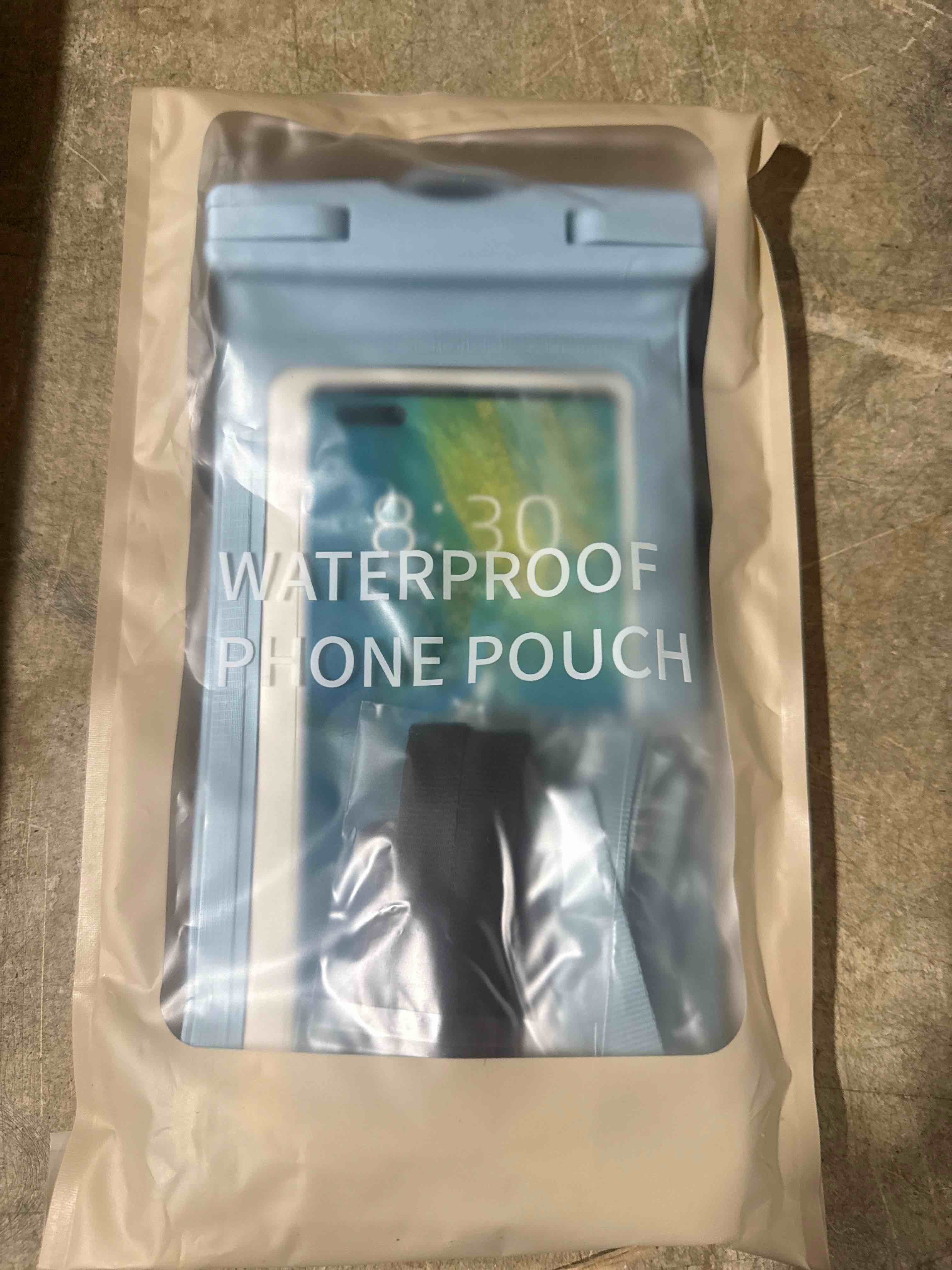 Condition photo showing Brand New for 2 piece  waterproof phone pouch 