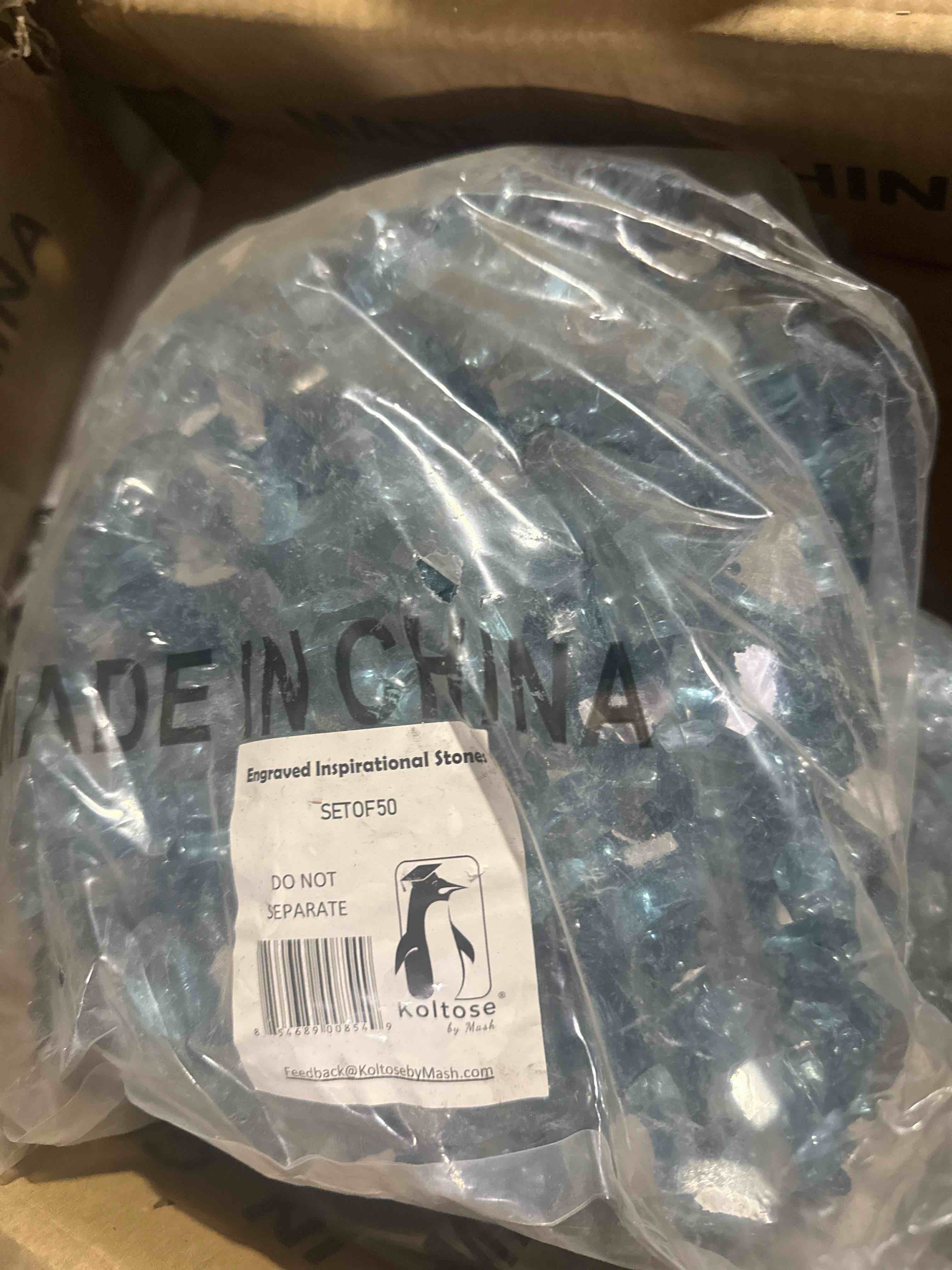 1/4 in. 10 lb. bag caribbean blue reflective tempered fire glass