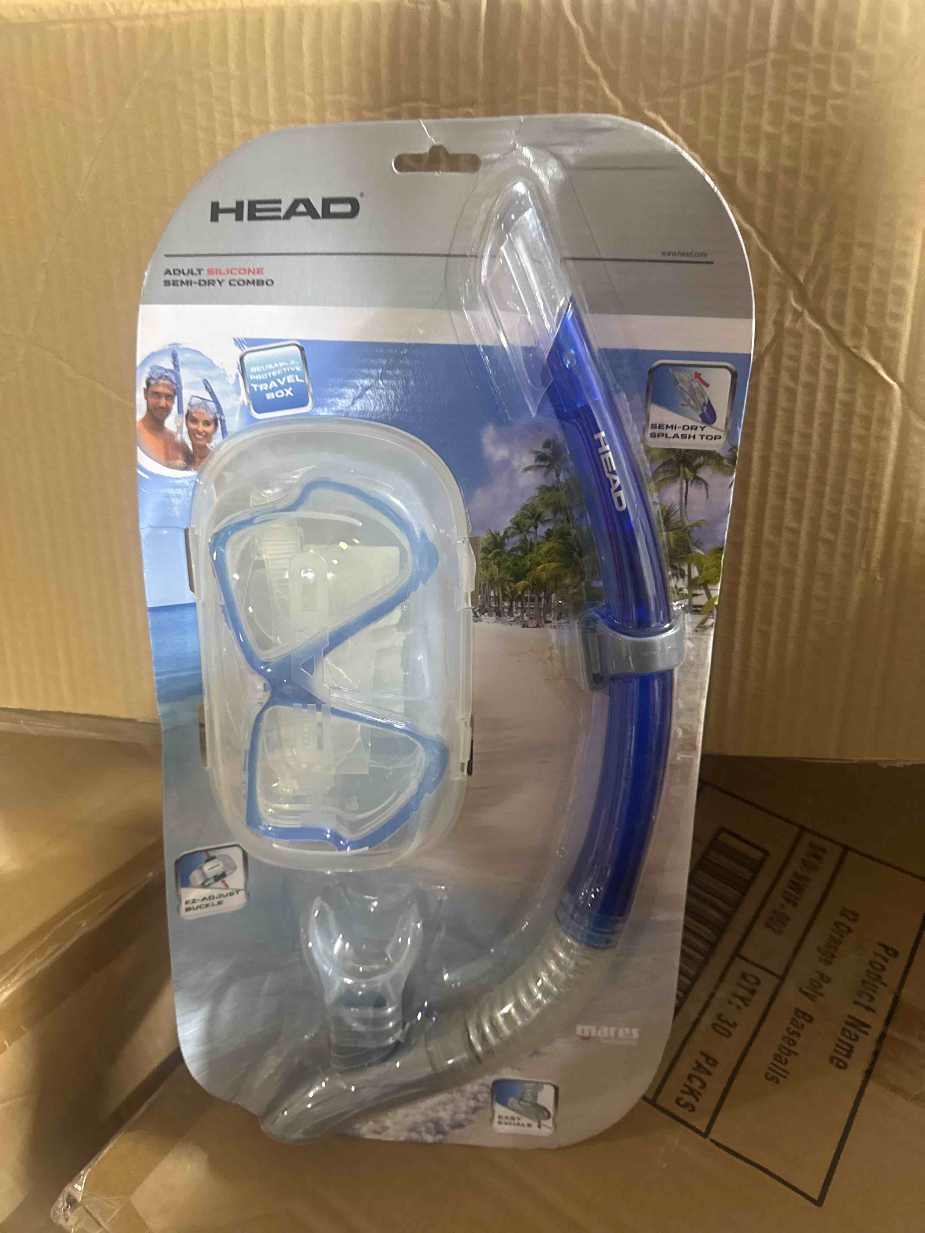 Condition photo showing New/Like New for wahoo silicone mask/snorkel combo by head snorkeling