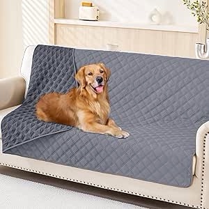smiry waterproof dog bed cover pet blanket, soft washable dog blanket for furniture bed couch sofa r