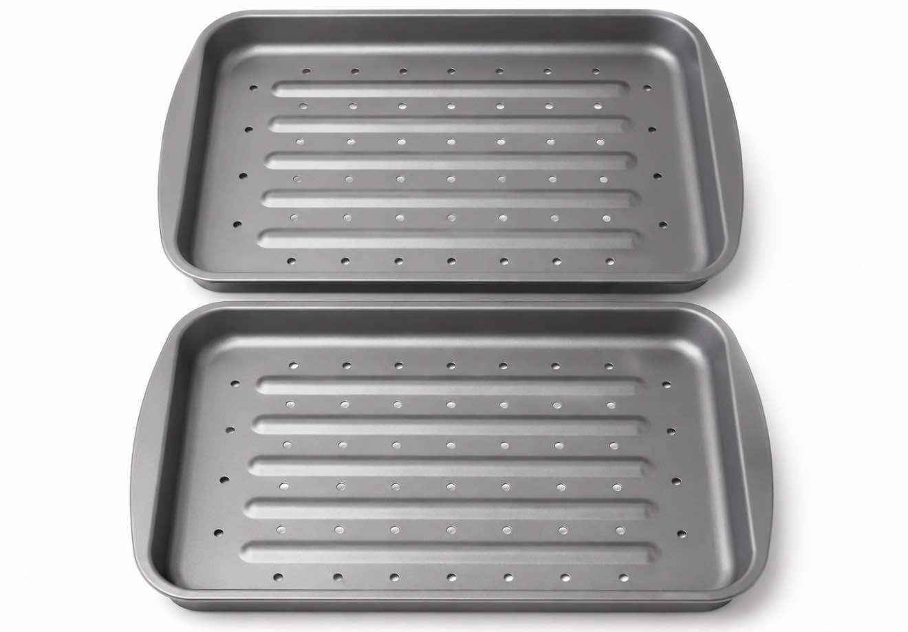 Condition photo showing New/Like New for set of 2 broiler pan 