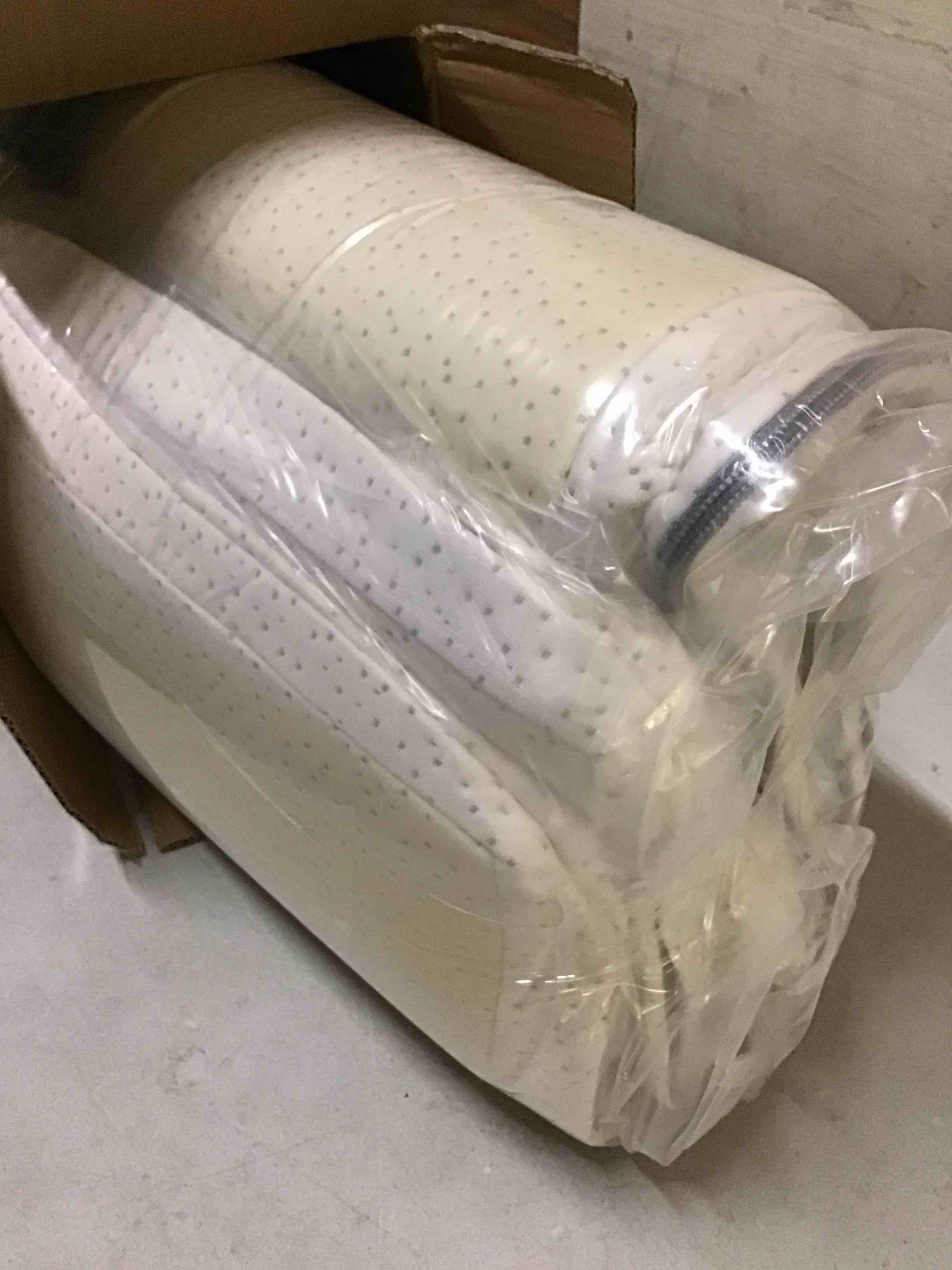 Condition photo showing New/Like New for modera organic cotton covered dual sided crib mattress premium memory foam mod-mocm 38x24x3” 