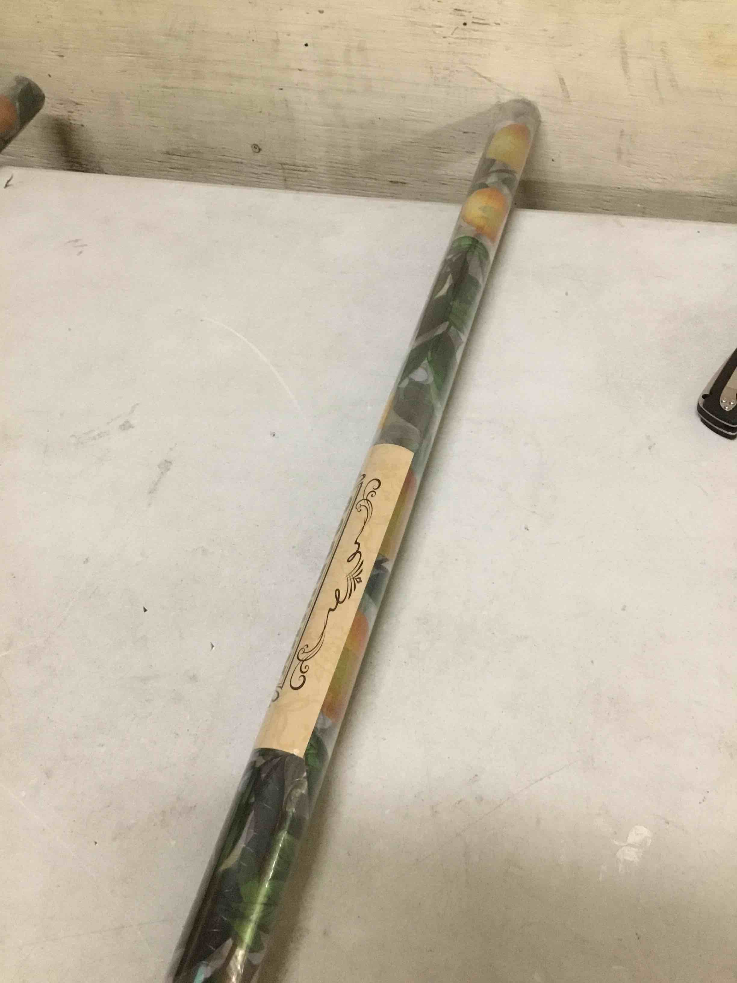 Condition photo showing New/Like New for stained glass window film, rainbow privacy, one way decorative tint, static cling, renter friendly for home bathroom door rainbow lemon tree 35.5*78.5