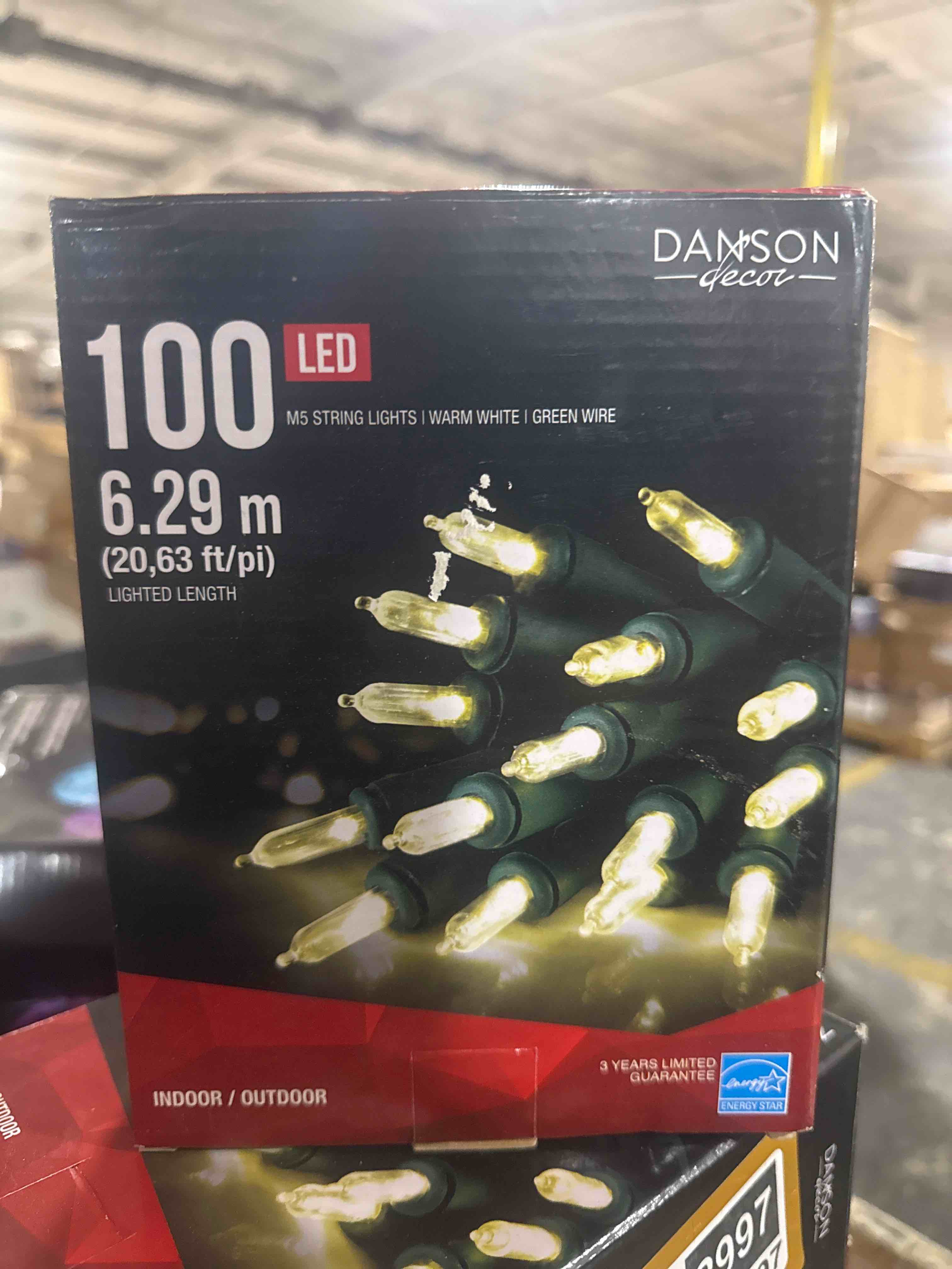 Condition photo showing Good Condition for tw shine warm white christmas lights outdoor, 20ft 100 count incandescent christmas light indoor, waterproof christmas tree string lights for xmas decorations