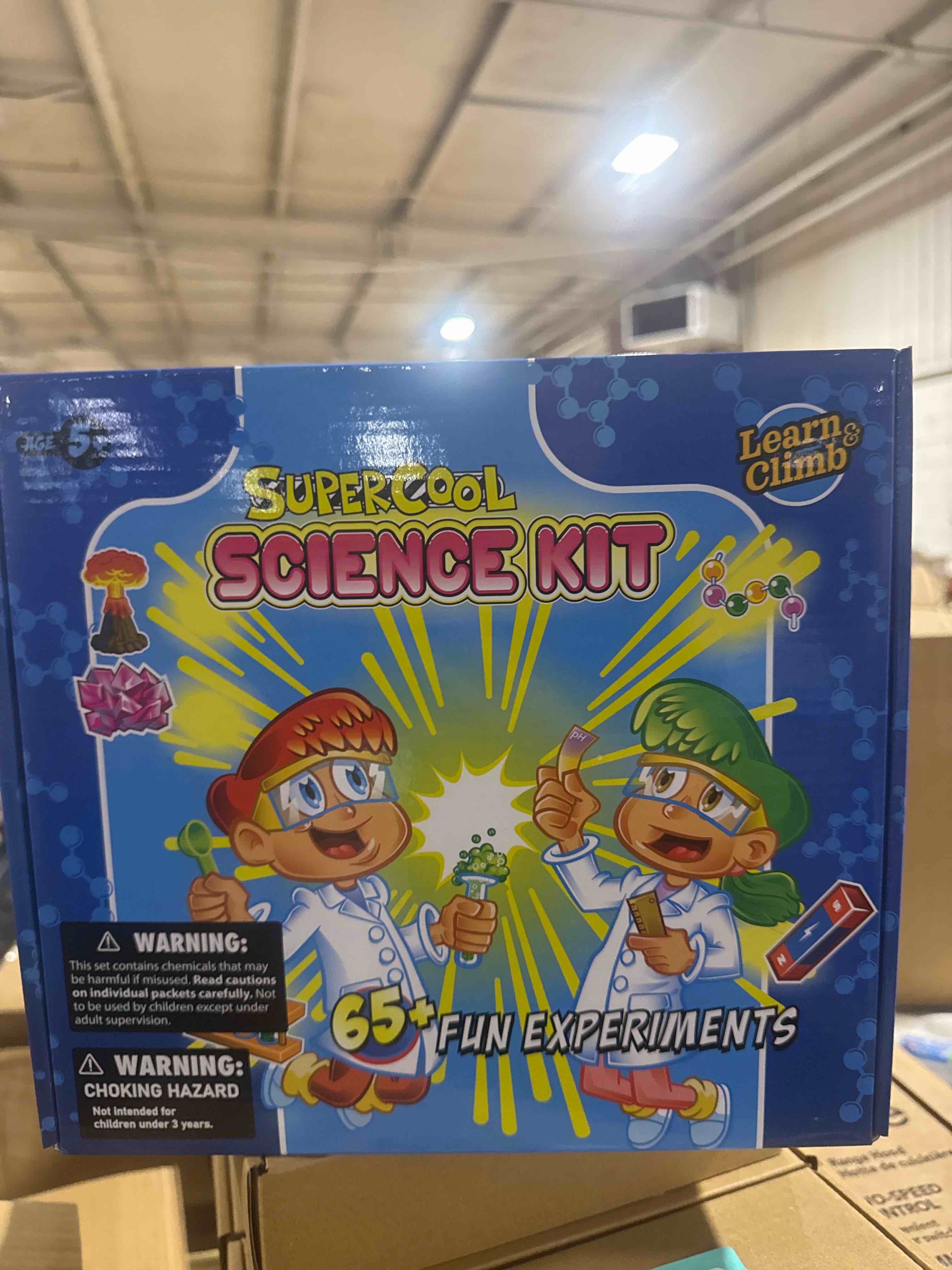 Condition photo showing New/Like New for learn & climb 65 science experiments kit for kids – gift for kids ages 4-8