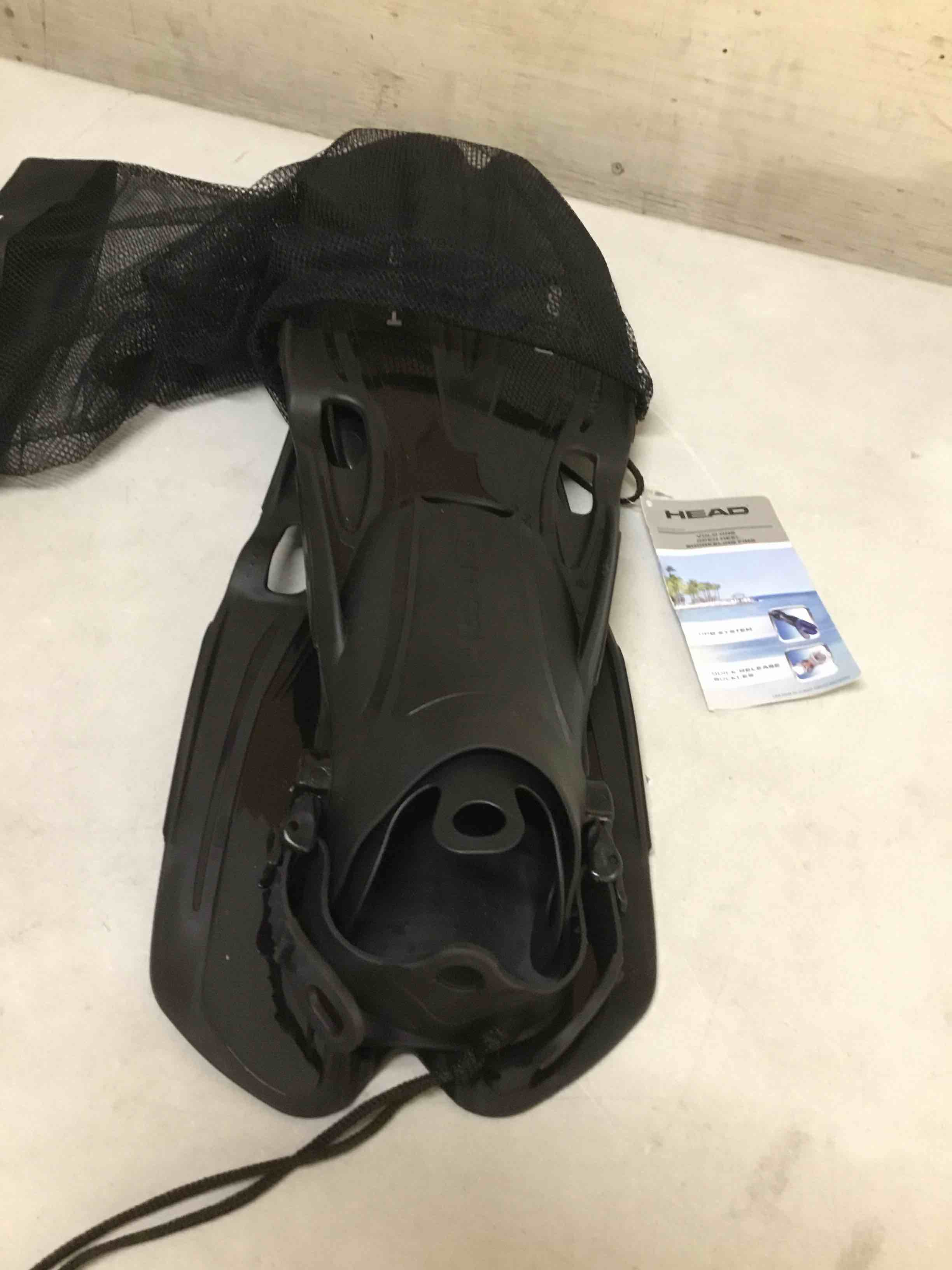 Condition photo showing New/Like New for ( size lxl ) mares unisex adult volo one snorkeling fins | adjustable open heel swim flippers w/ optimized pivoting blade, elastic straps & quick release buckles | mesh carry bag included