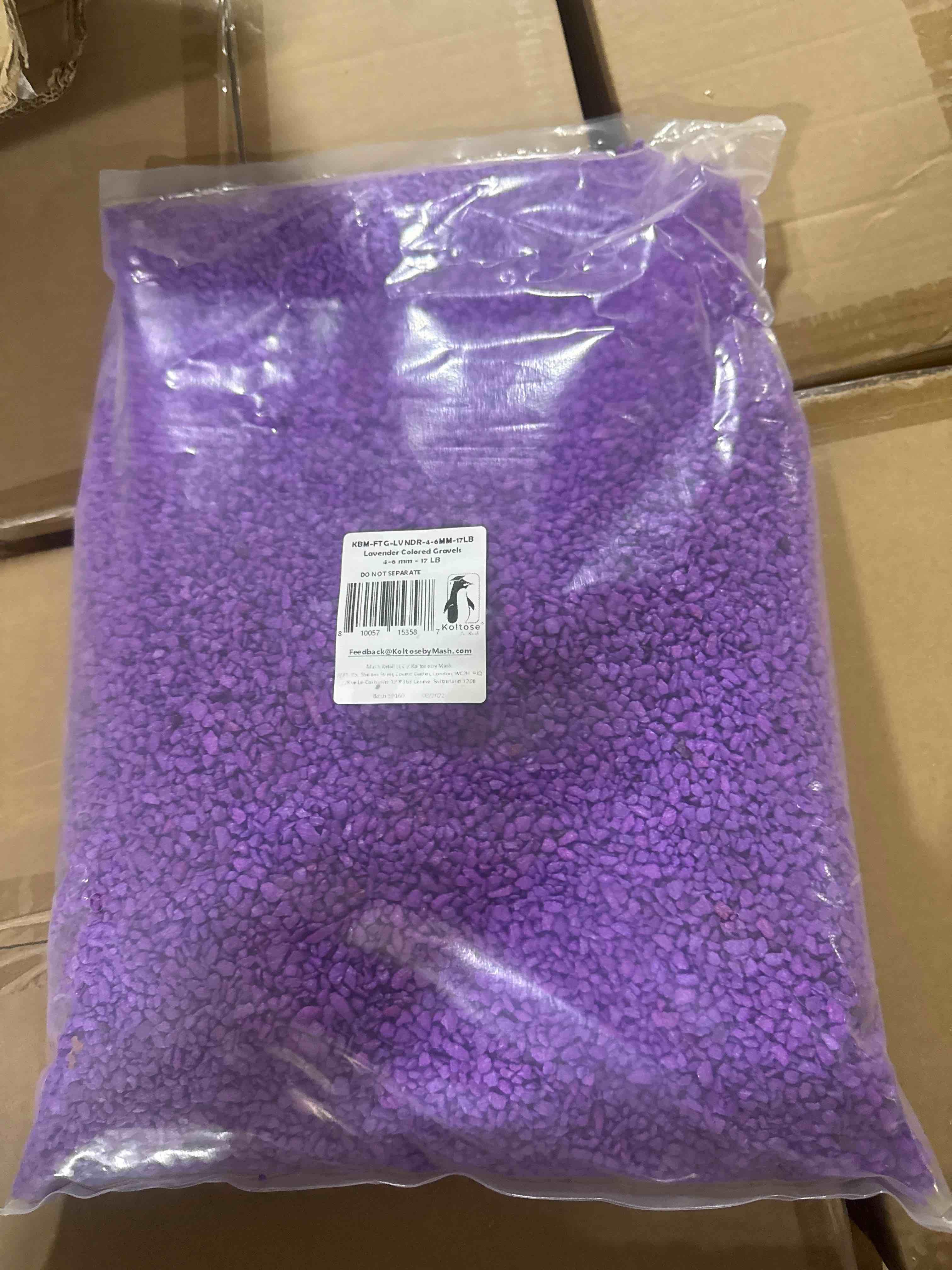 Condition photo showing New/Like New for koltose by mash lavender colored gravels 17lb 