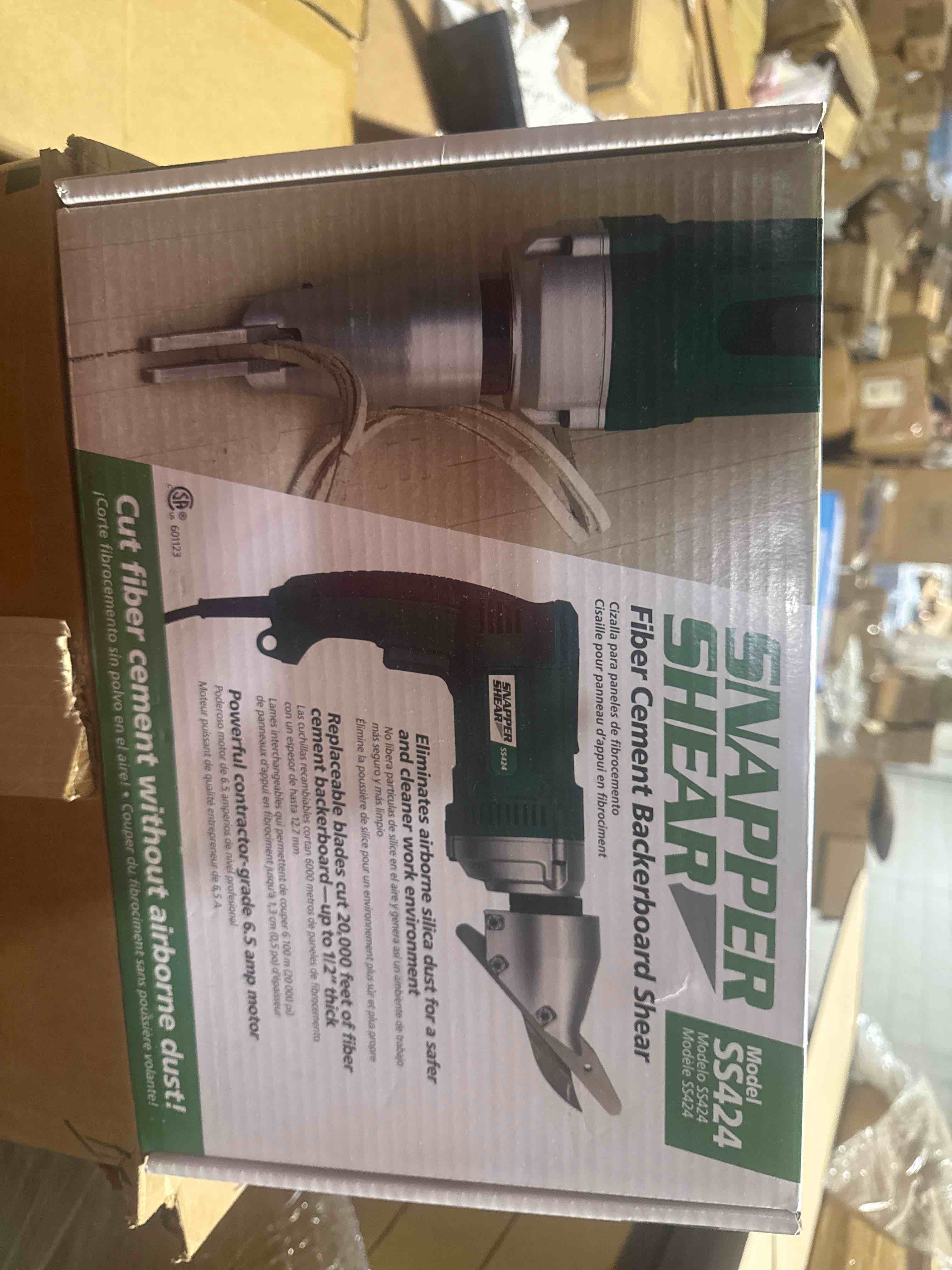 Condition photo showing New/Like New for pactool international ss424 snapper backerboard shear