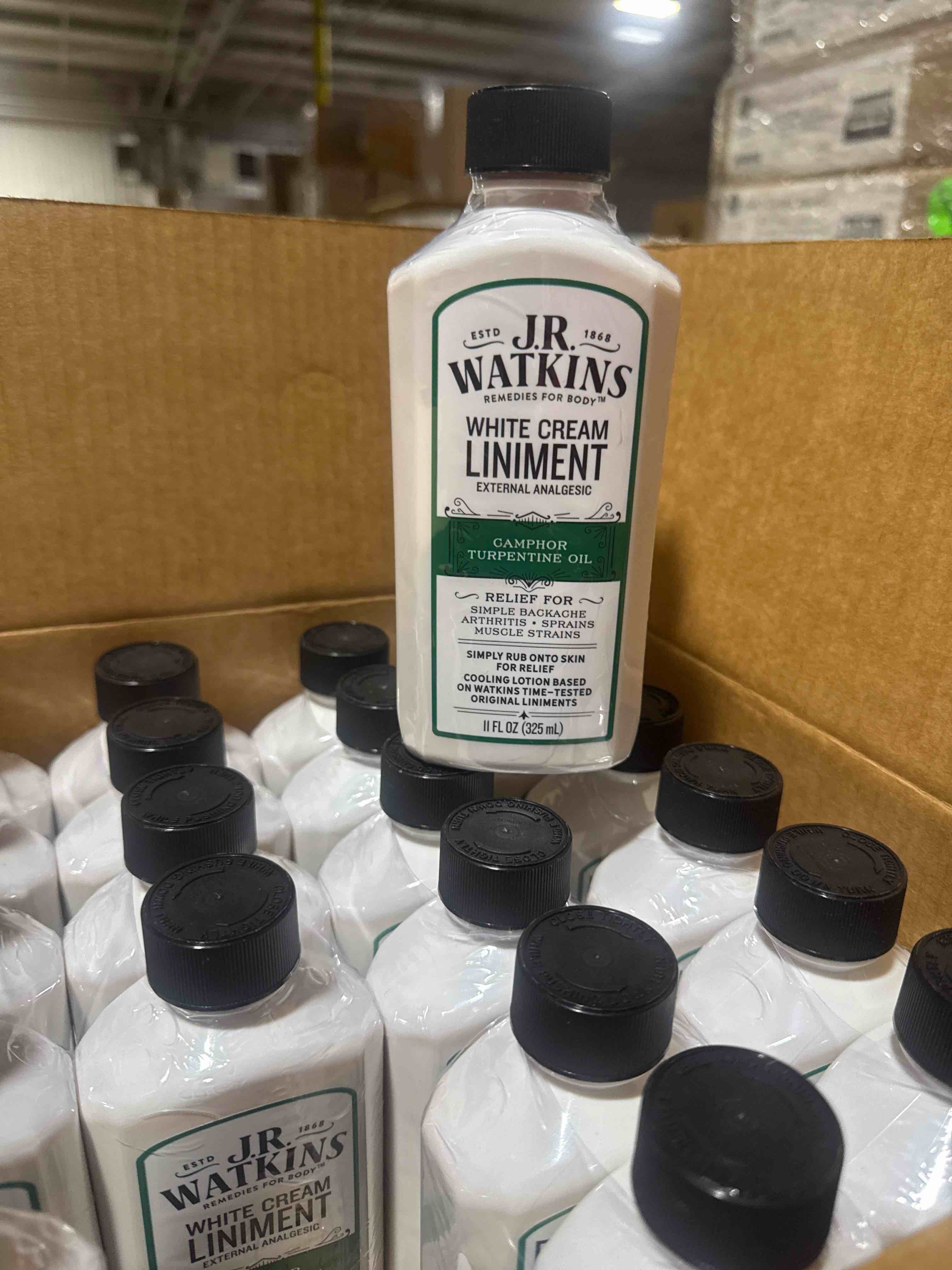J.R. Watkins White Cream Liniment, 11 Ounce Exp Sept 2024 
