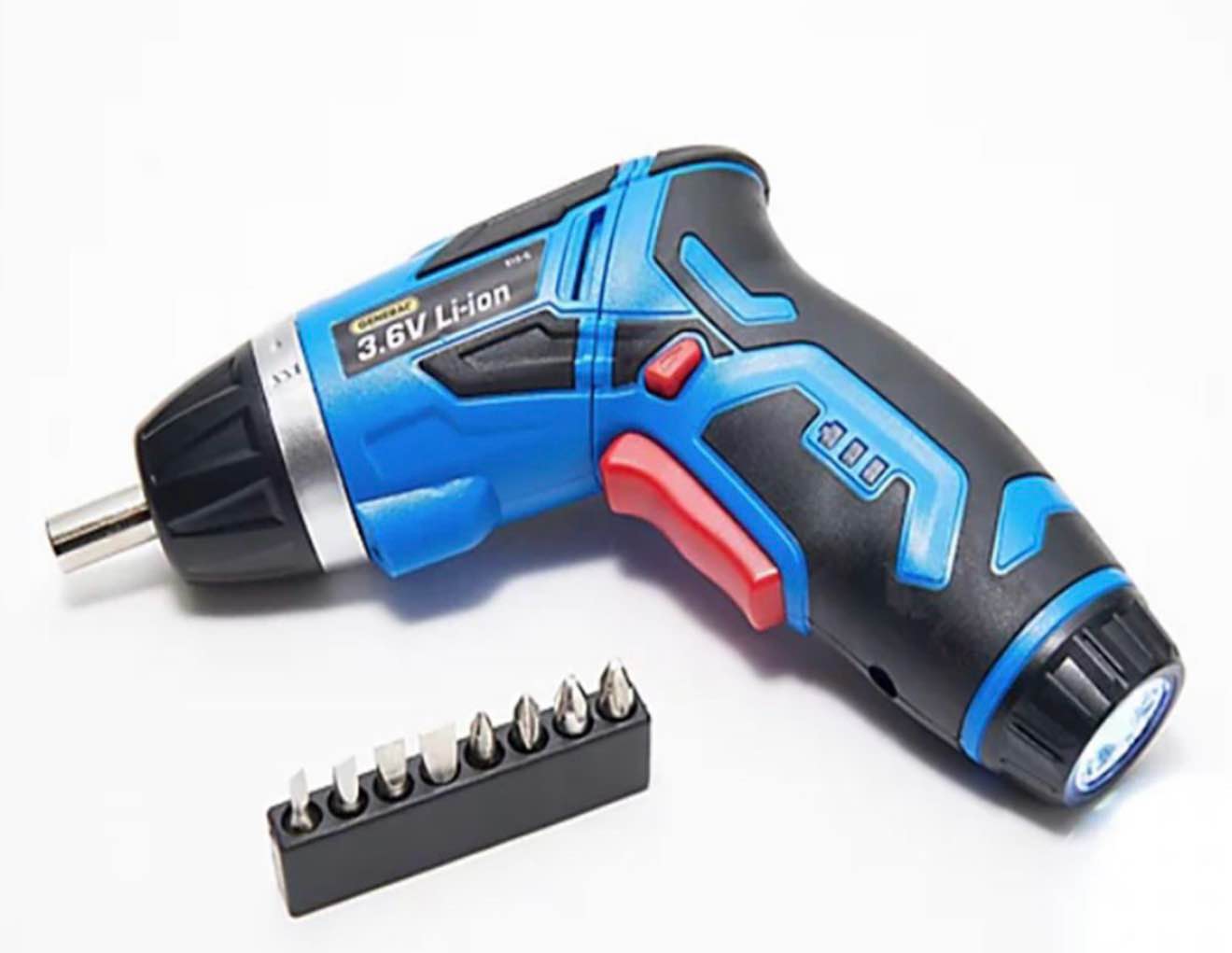 general powered screwdriver and flashlight