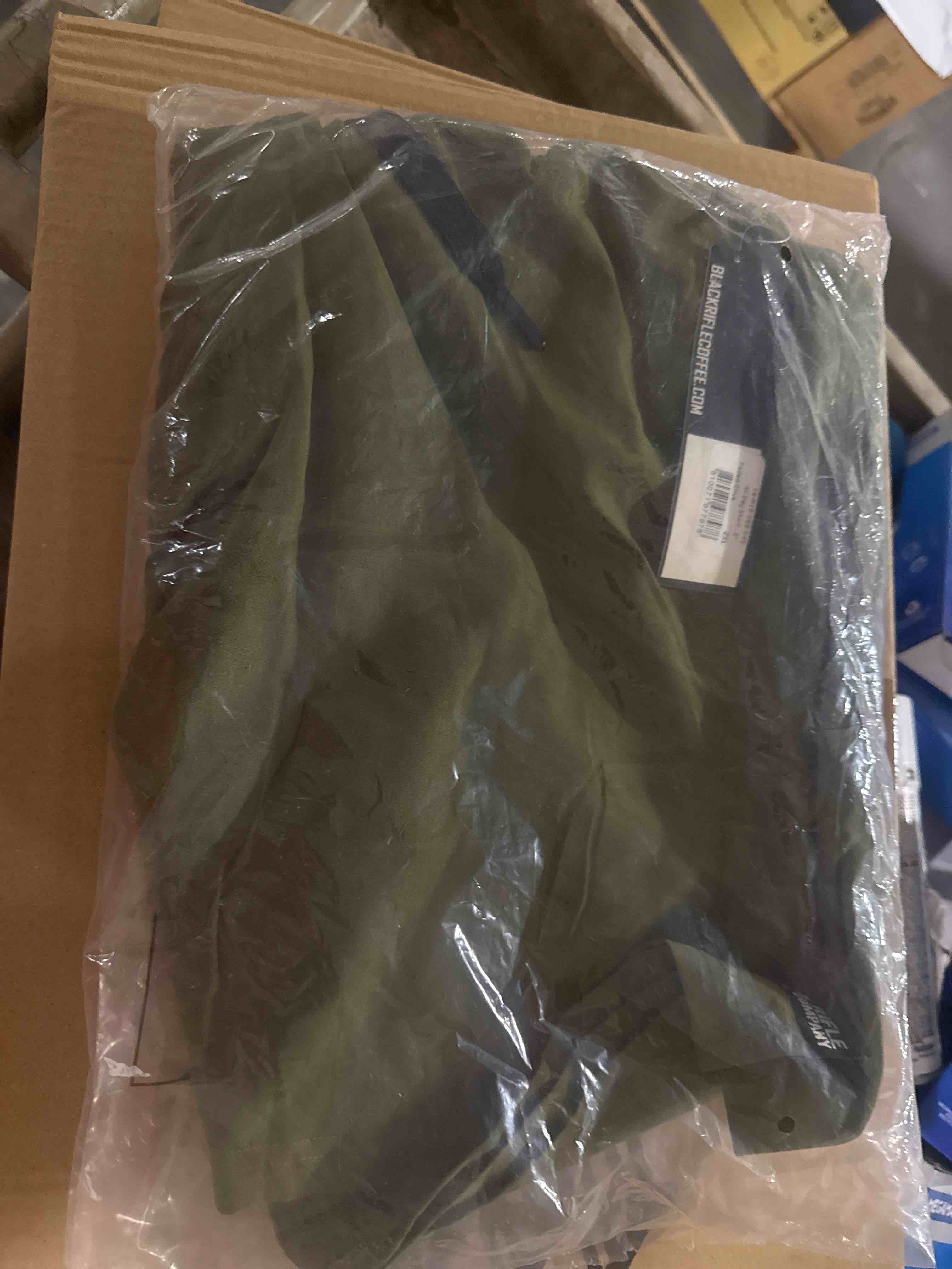 Condition photo showing New/Like New for size 2 xl black rifle all day short 6 inch faded olive