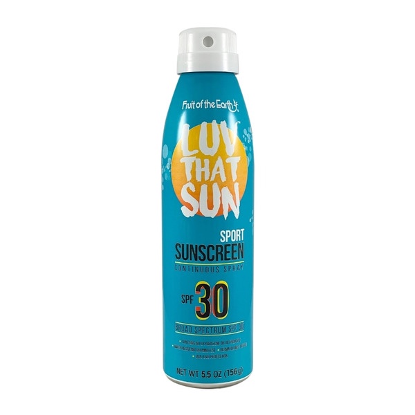 Condition photo showing New/Like New for pack of 2 fruit of the earth sport broad spectrum spf 30 sunscreen continuous spray