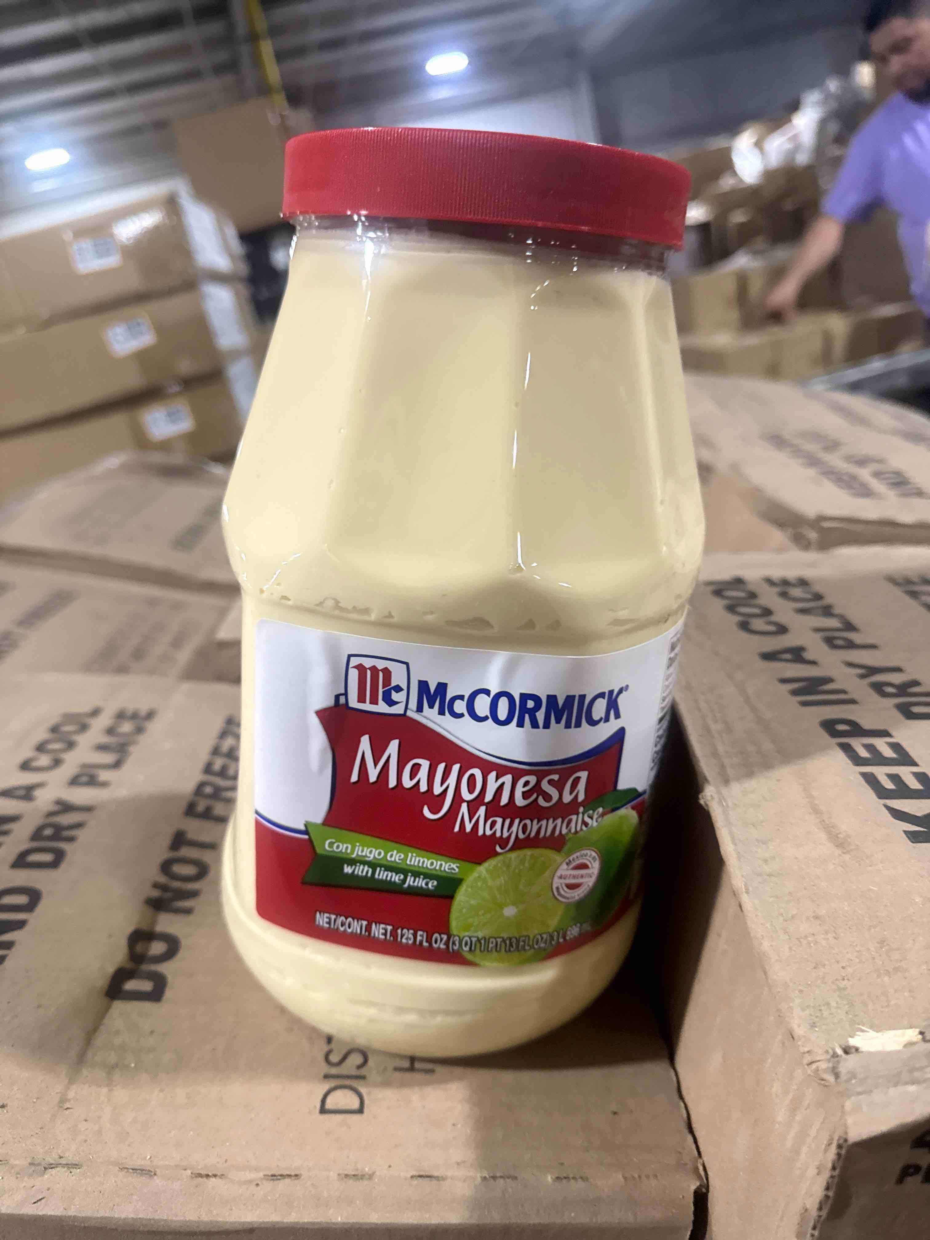 Condition photo showing Good Condition for case of 4 mccormick mayonesa (mayonnaise) with lime juice, 125 fl oz 