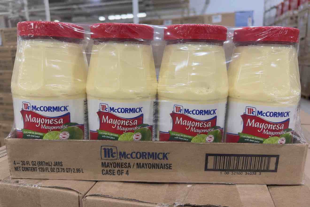 case of 4 mccormick mayonesa (mayonnaise) with lime juice, 125 fl oz 