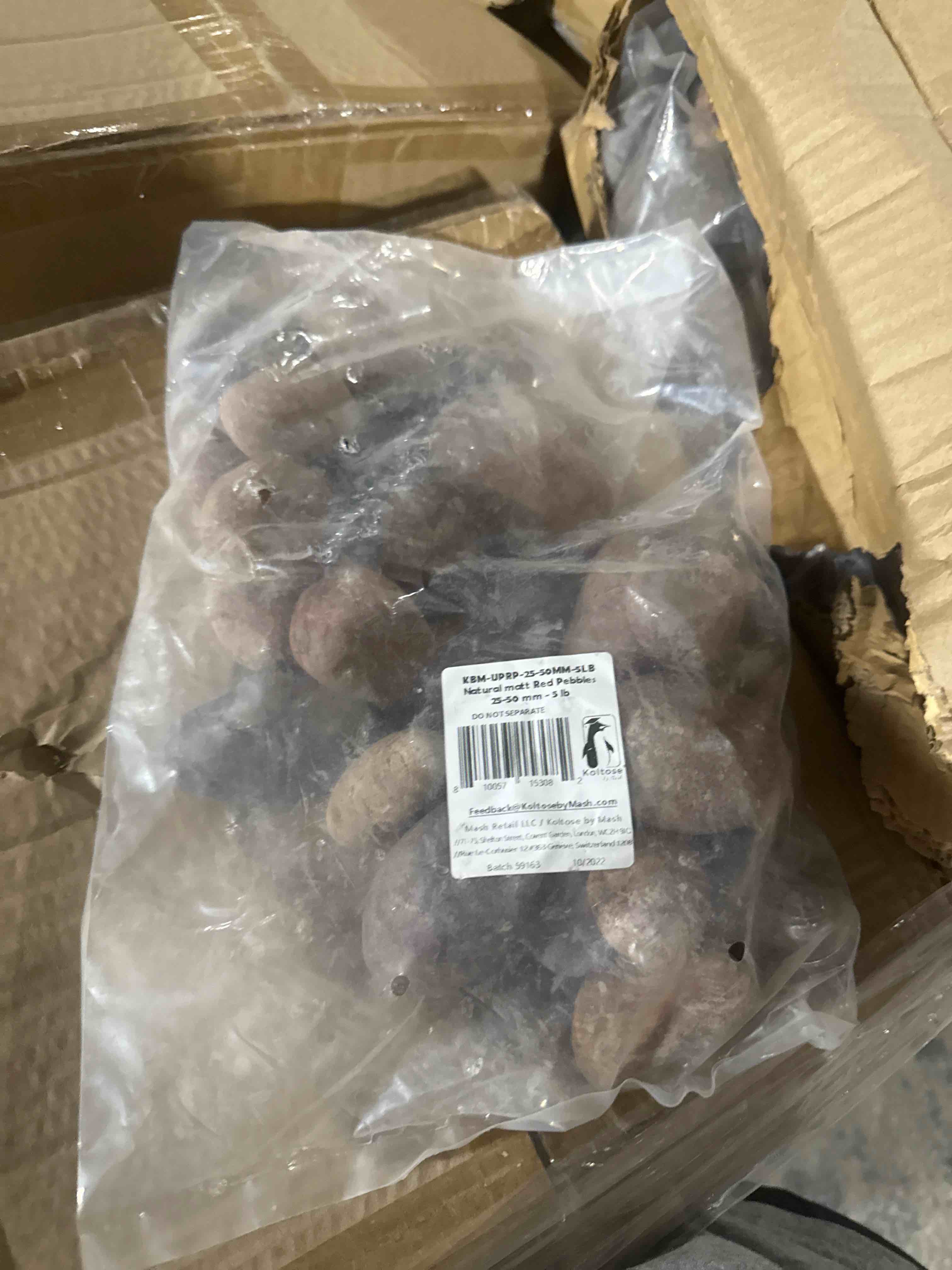 Condition photo showing New/Like New for koltose by mash natural matt red pebbles 25-50mm -5lb 