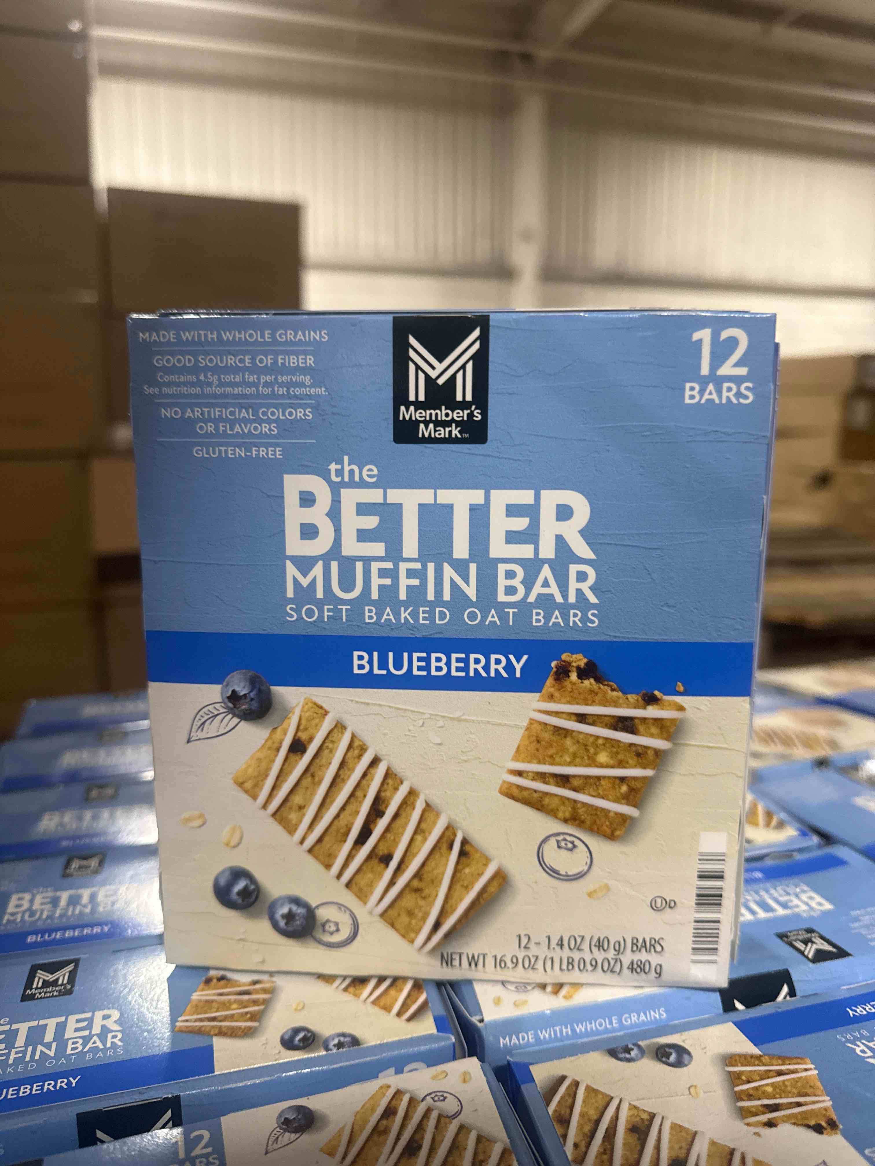 Condition photo showing New/Like New for the better muffin bar soft baked oat bars, blueberry ( bb 2.11.26) 