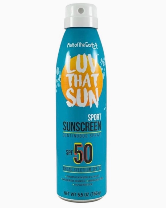 Condition photo showing New/Like New for pack of 2 luv that sun sport sunscreen continuous spray spf 50