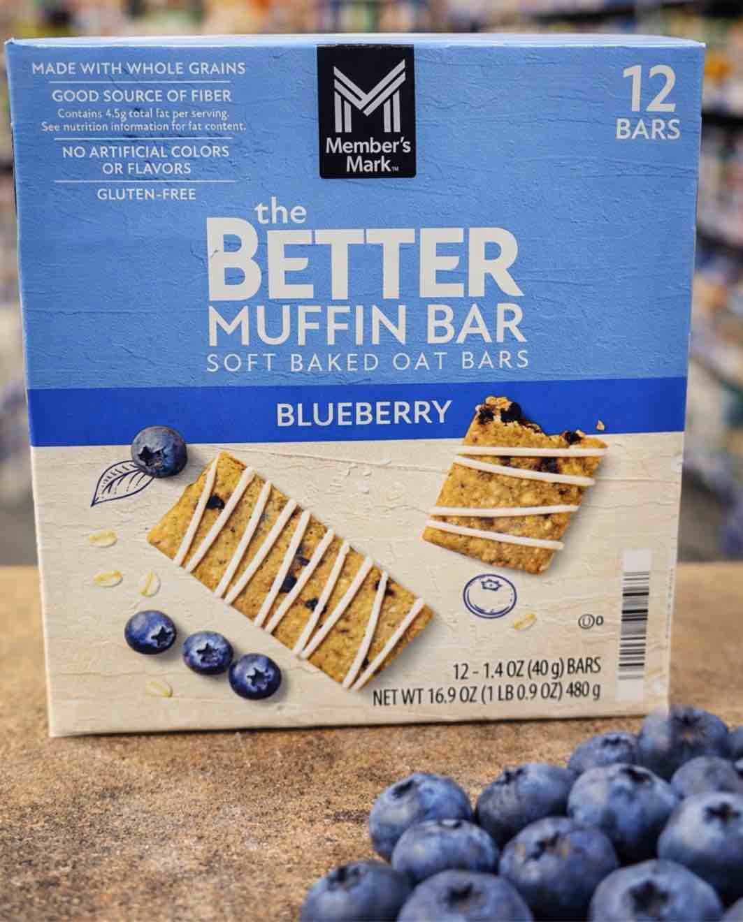 Condition photo showing New/Like New for the better muffin bar soft baked oat bars 12 count- banana bread/ blueberry (bb 2.18.26)