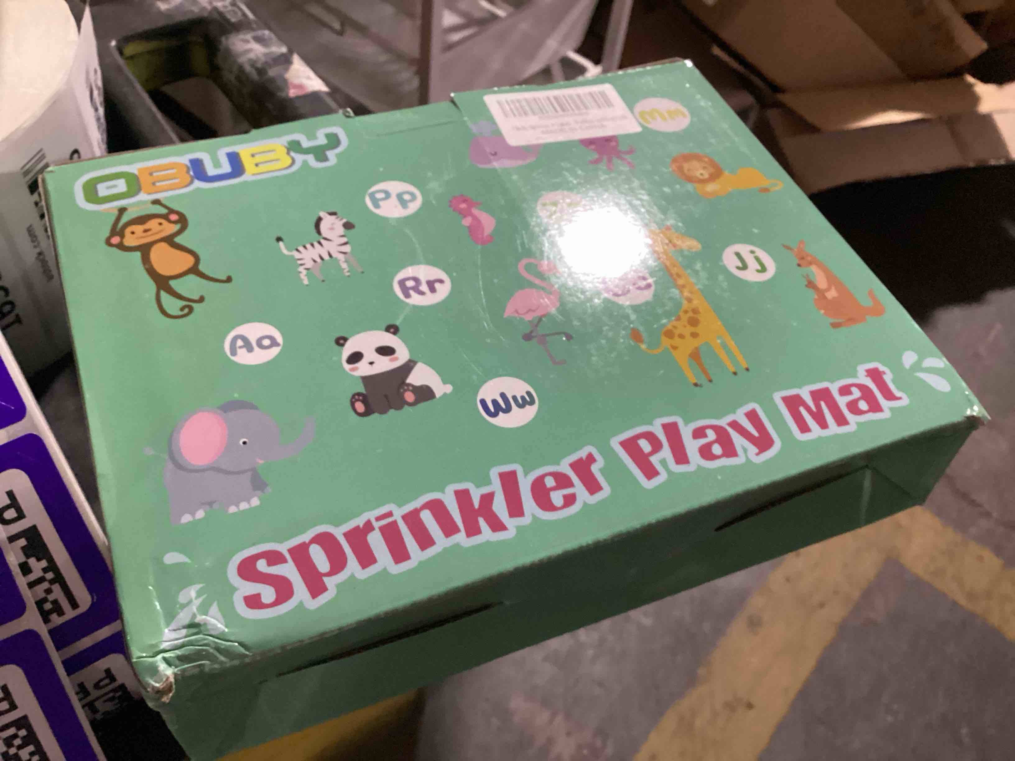 Condition photo showing New/Like New for obuby spinkler play mat 
