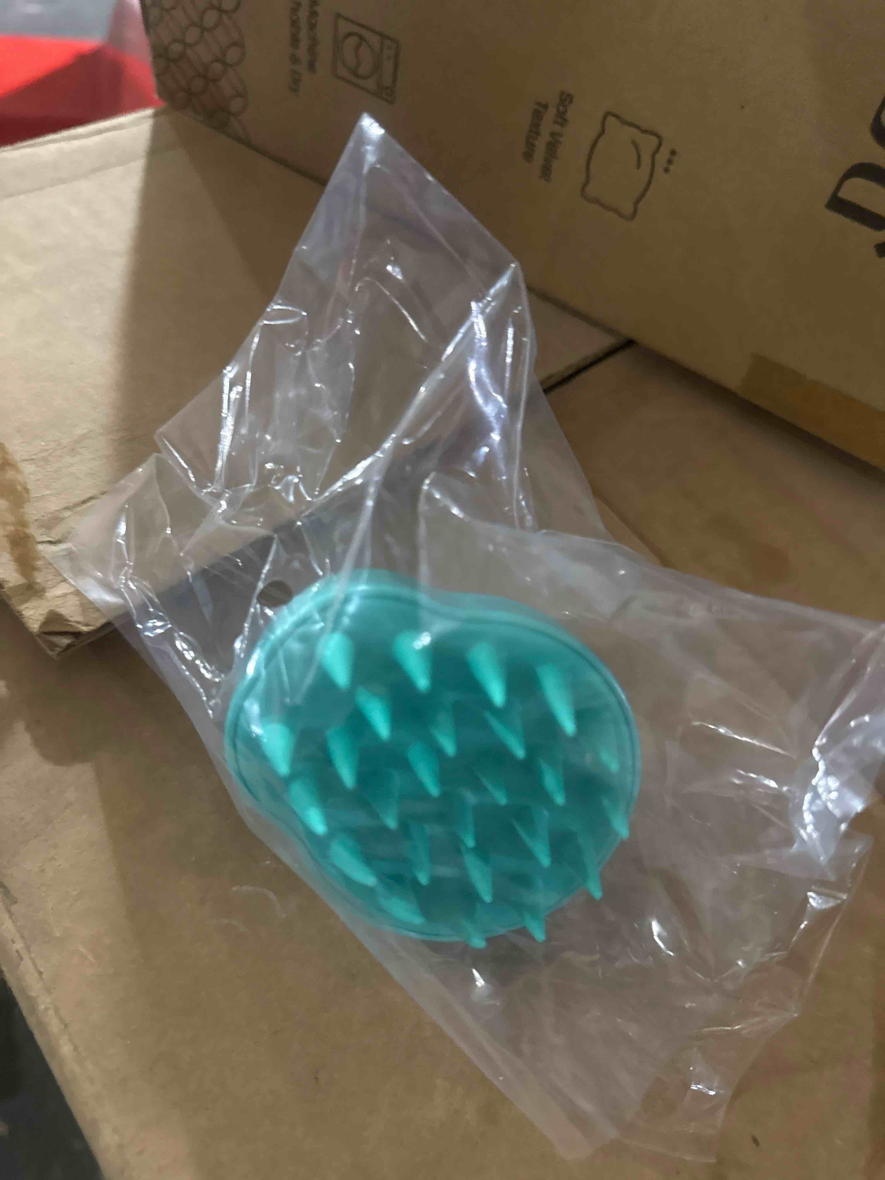 Condition photo showing New/Like New for massage shampoo brush, green
