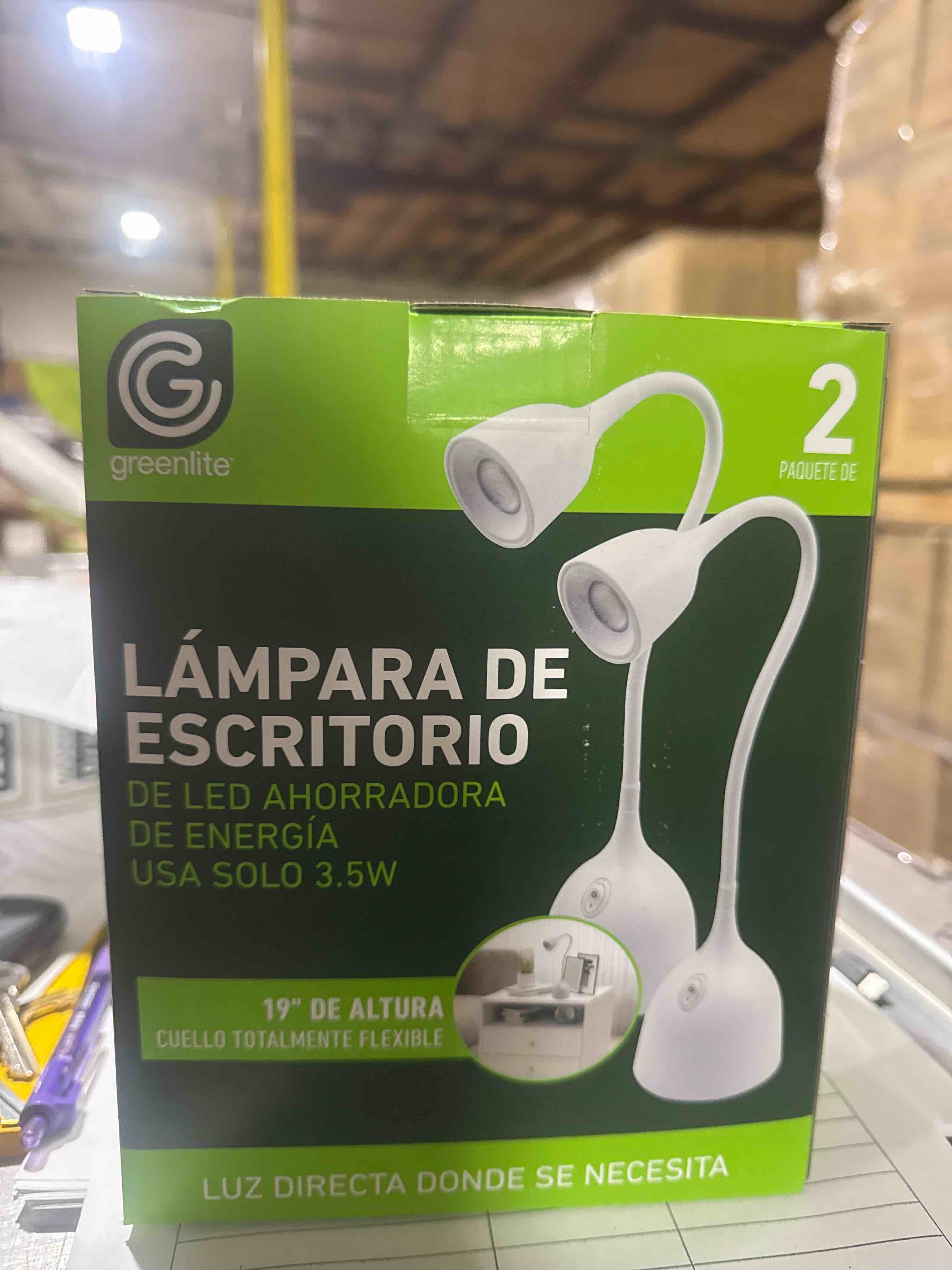 Condition photo showing New/Like New for green light, 2 pack  led desk lamp