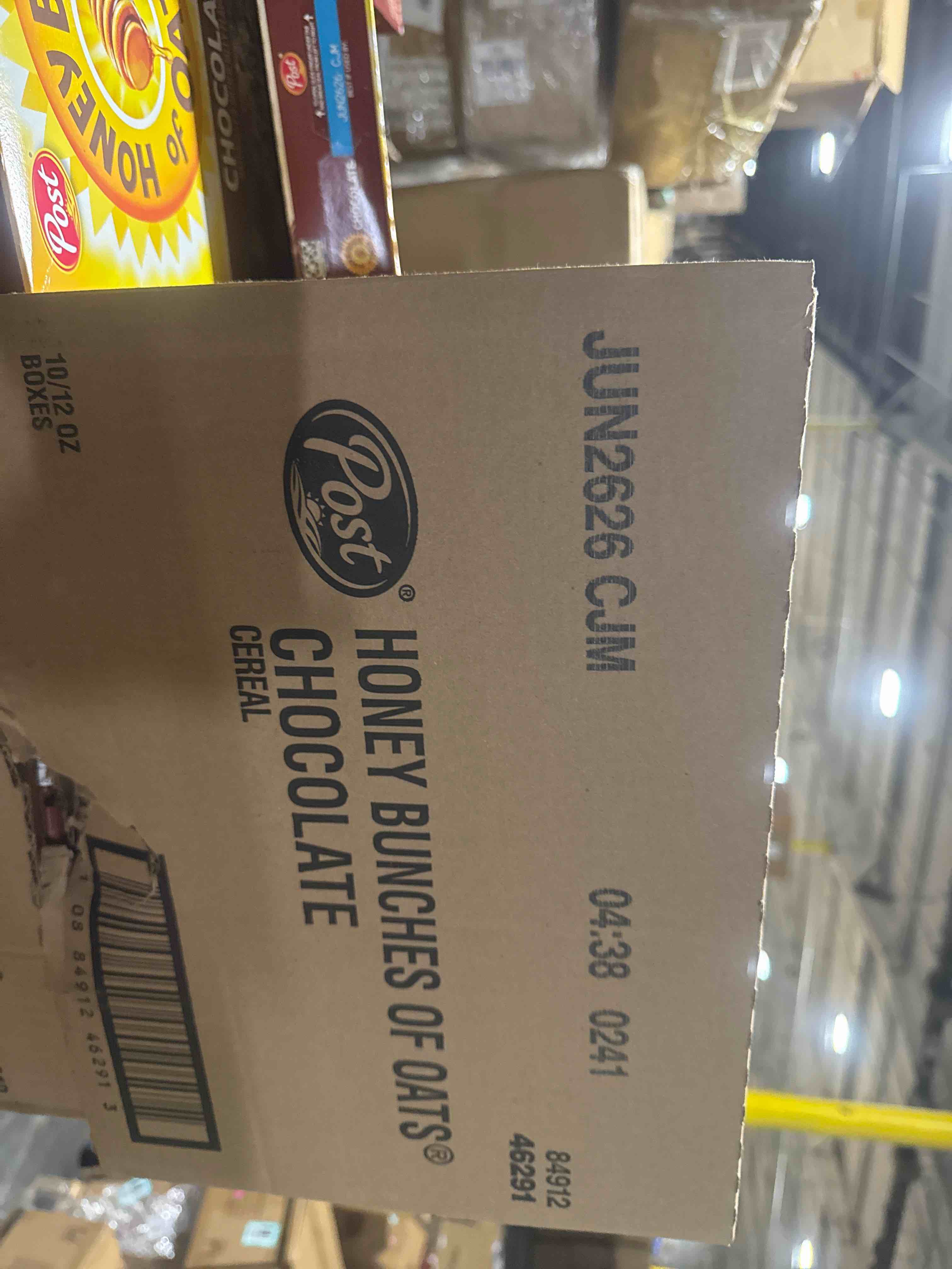 case of 10 honey bunches of oats chocolate, 12 ounce box
