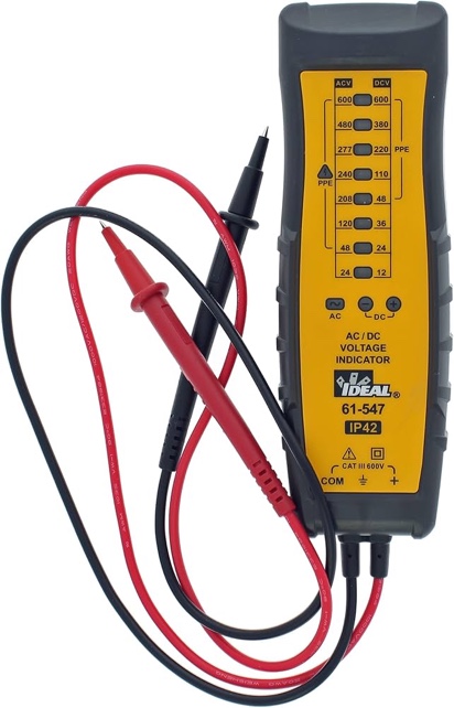ideal 61-547 8 range ac/dc voltage indicator