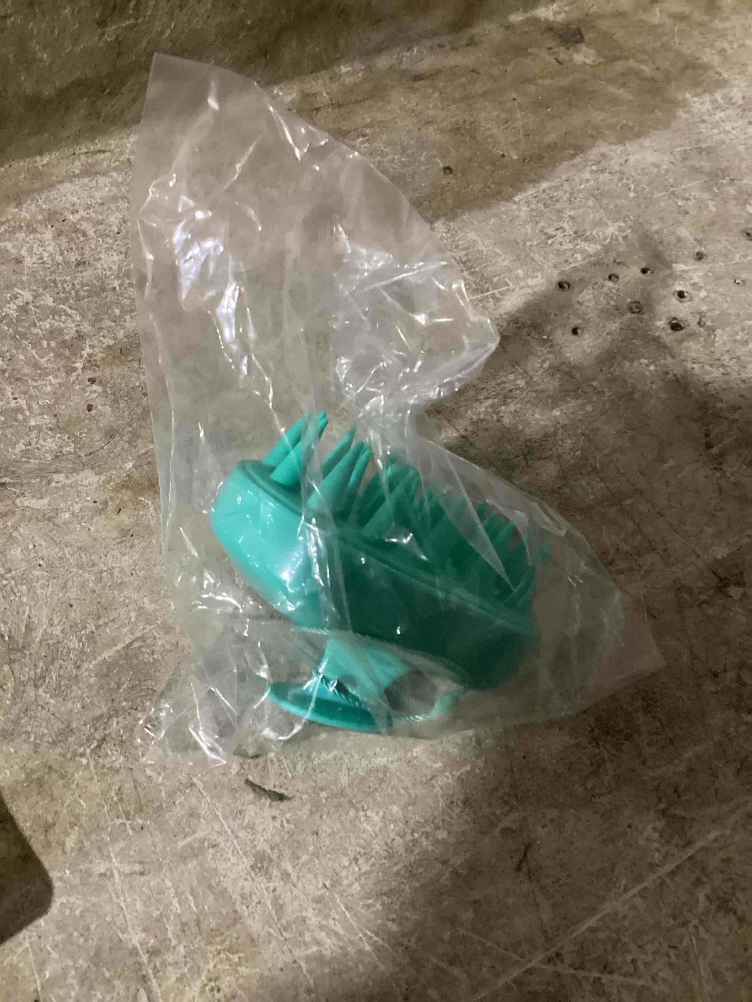 Condition photo showing New/Like New for massage shampoo brush, green 