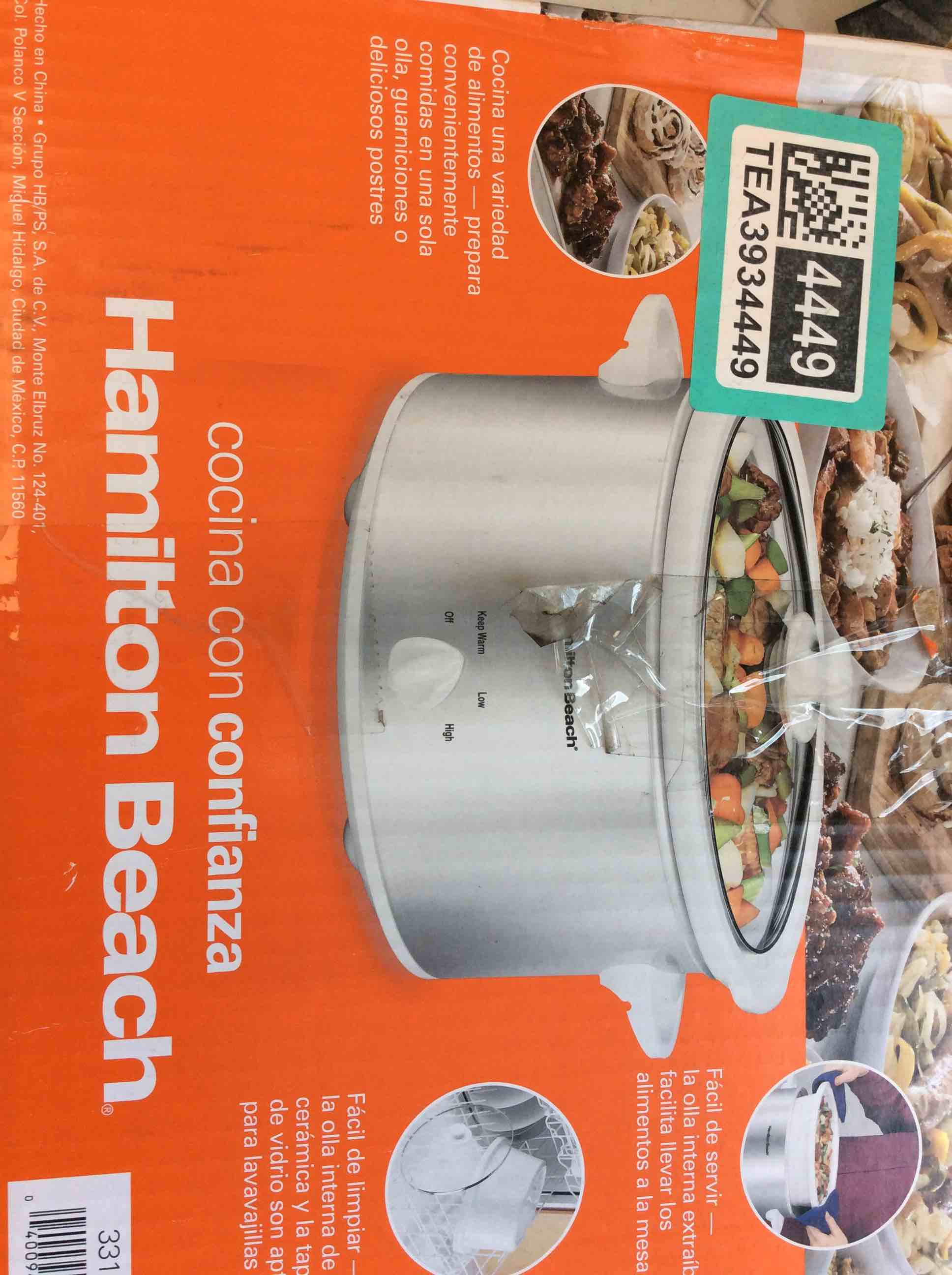 hamilton beach slow cooker