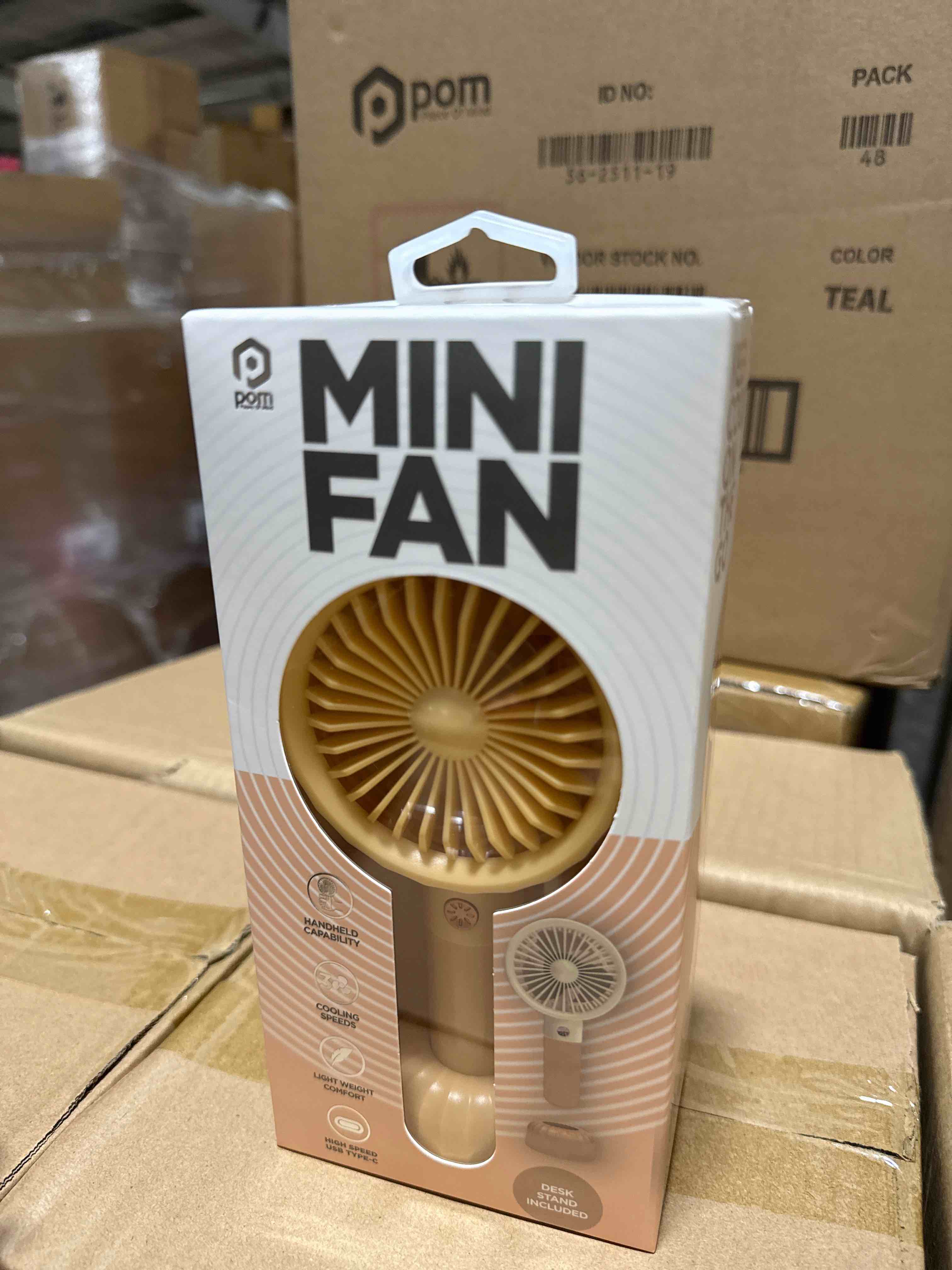 Condition photo showing Brand New for rechargeable mini fan runtime