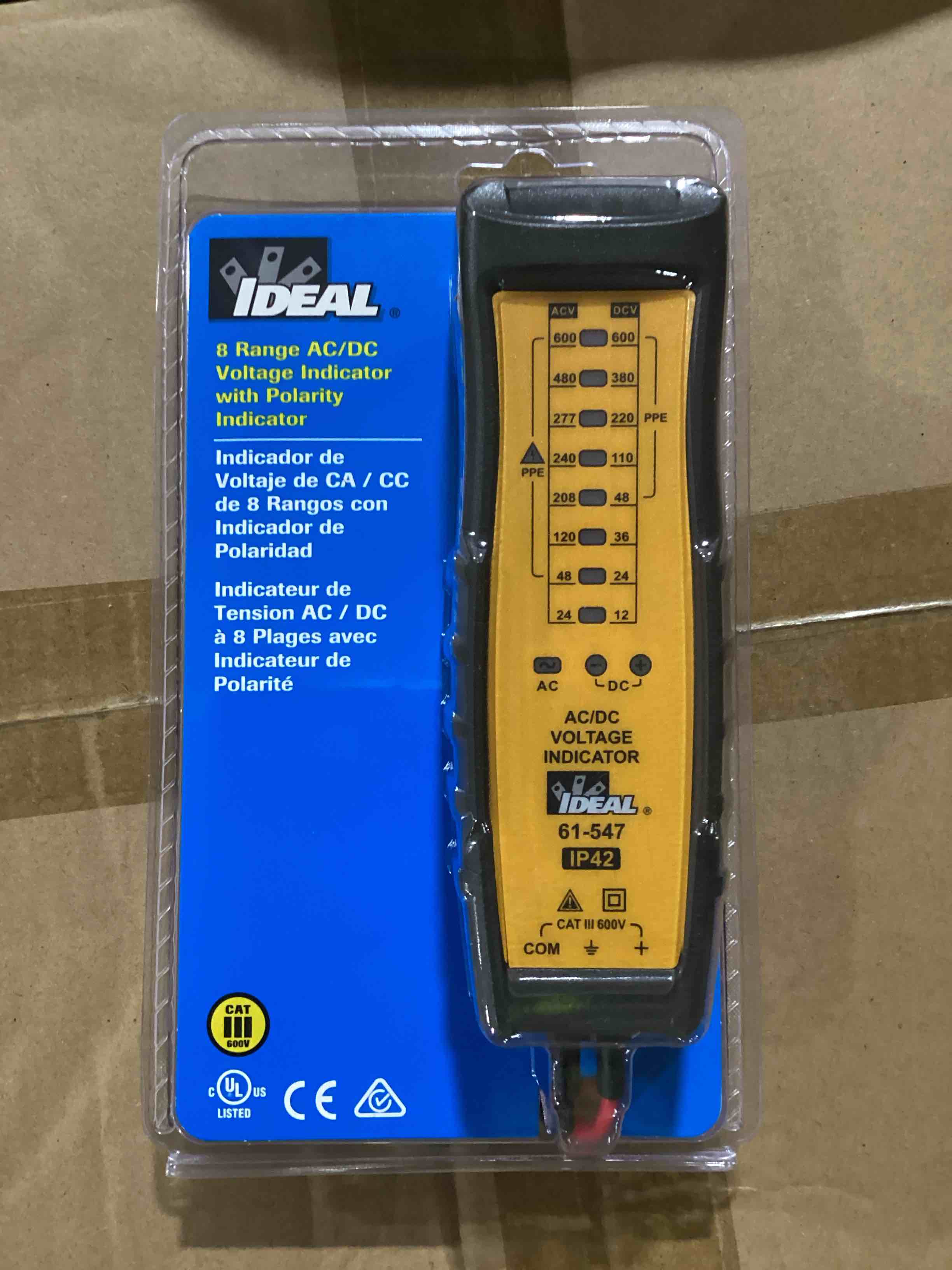 ideal 61-547 8 range ac/dc voltage indicator