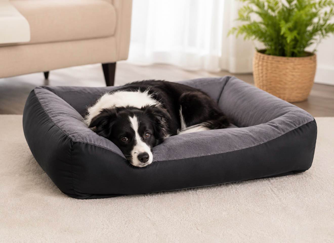 Home Innovation Luxury Dog Bed 36” x 24” 