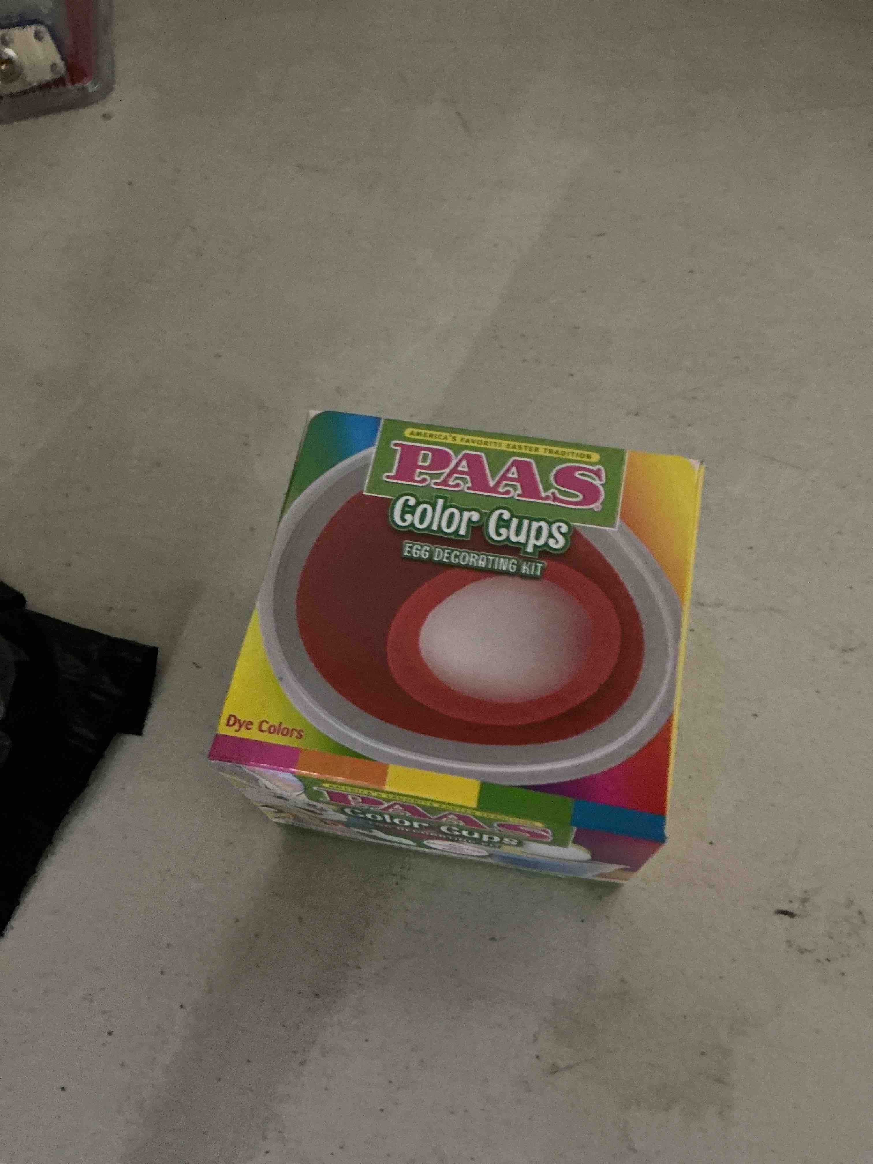 Condition photo showing New/Like New for paas color cups egg decorating kit - america's favorite easter tradition