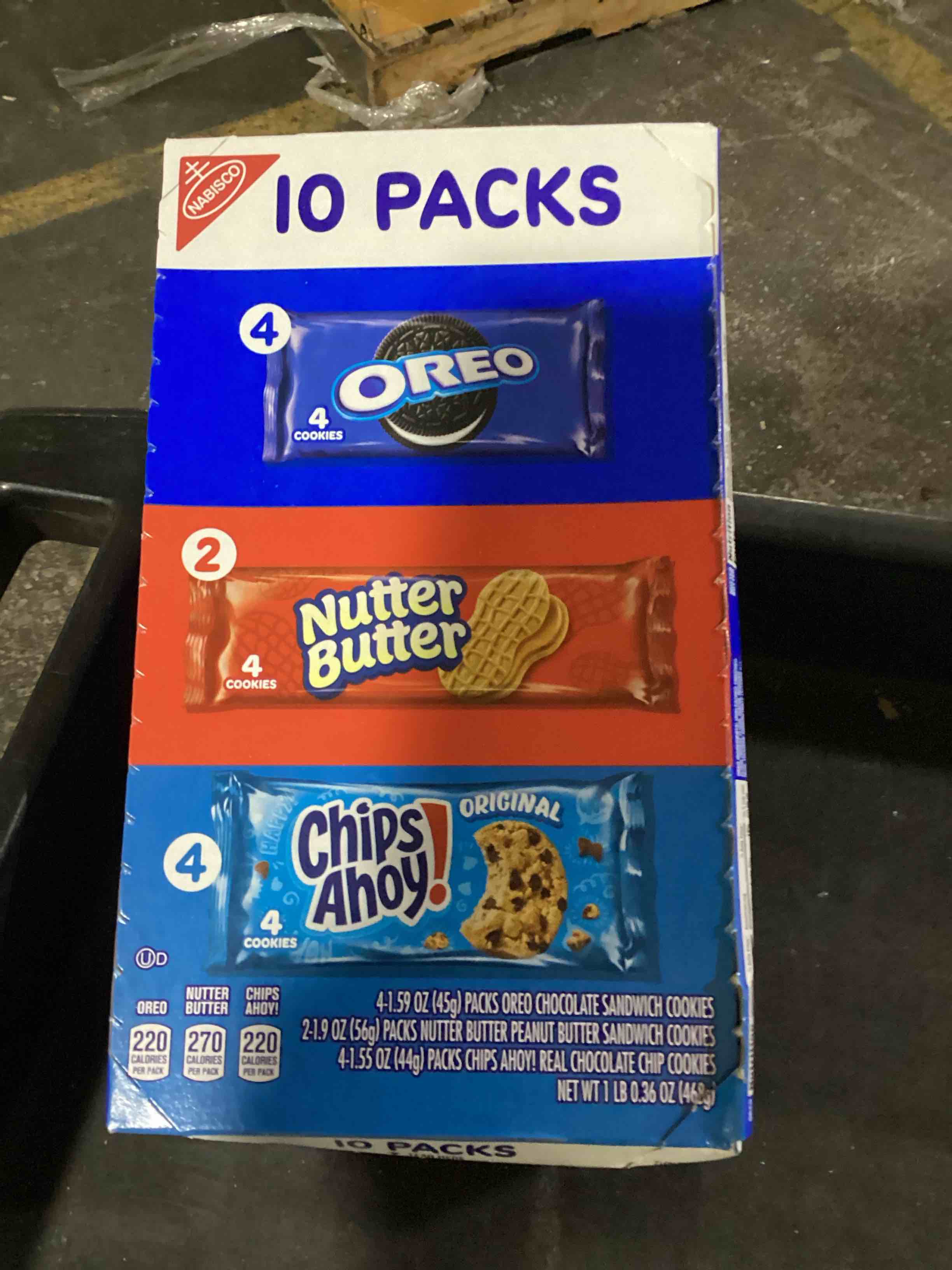 Condition photo showing New/Like New for nabisco cookie variety pack -16.36oz/10ct (bb 10/13/26)