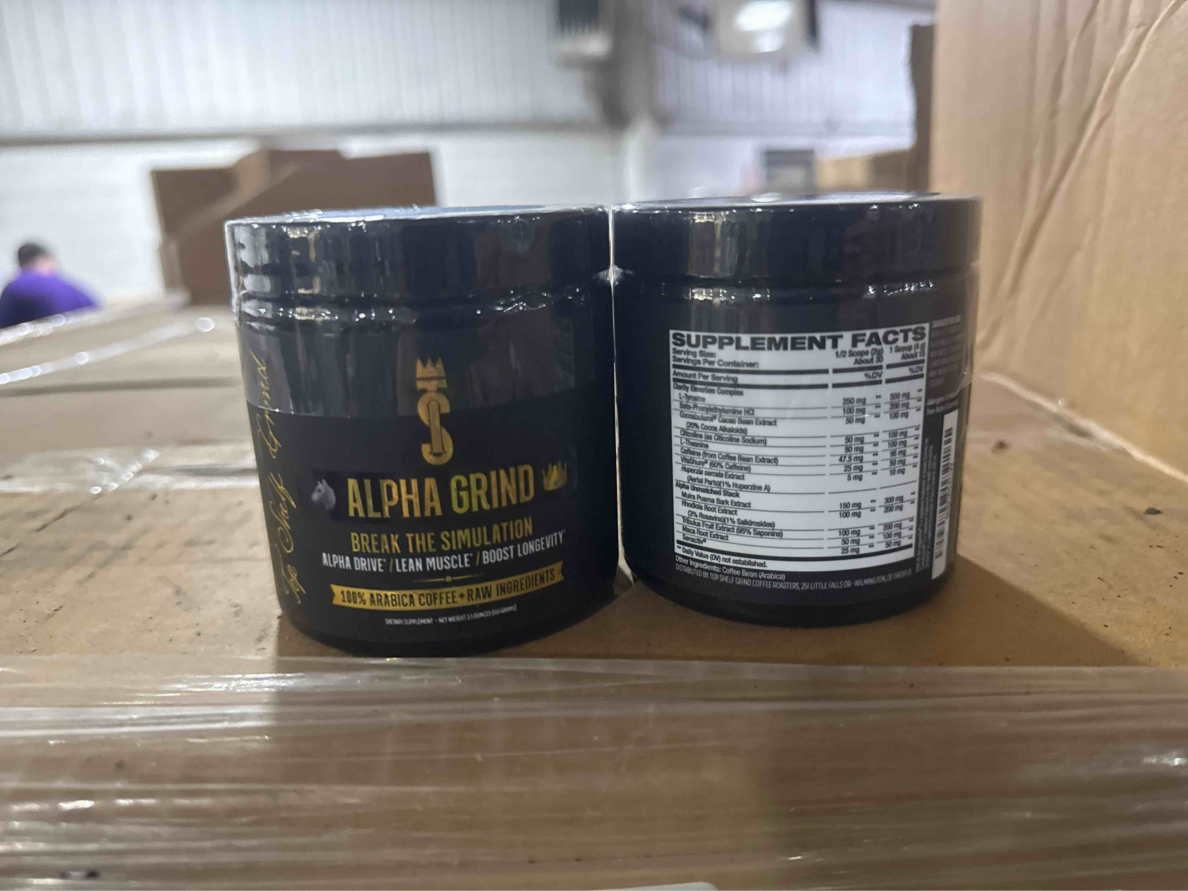 Condition photo showing New/Like New for alpha grind 100% arabica coffee+raw ingredients (exp 09/2027) 