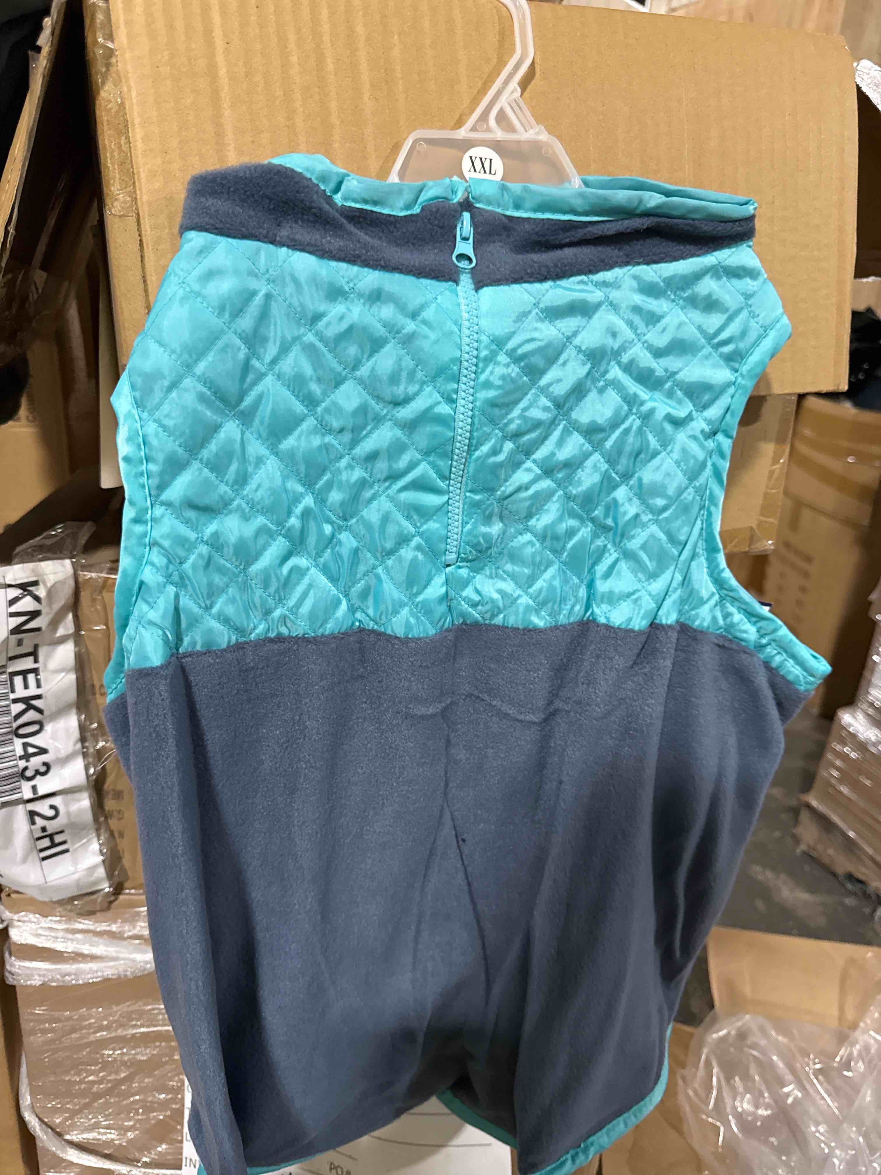 Condition photo showing New/Like New for pet jacket teal  xxl 