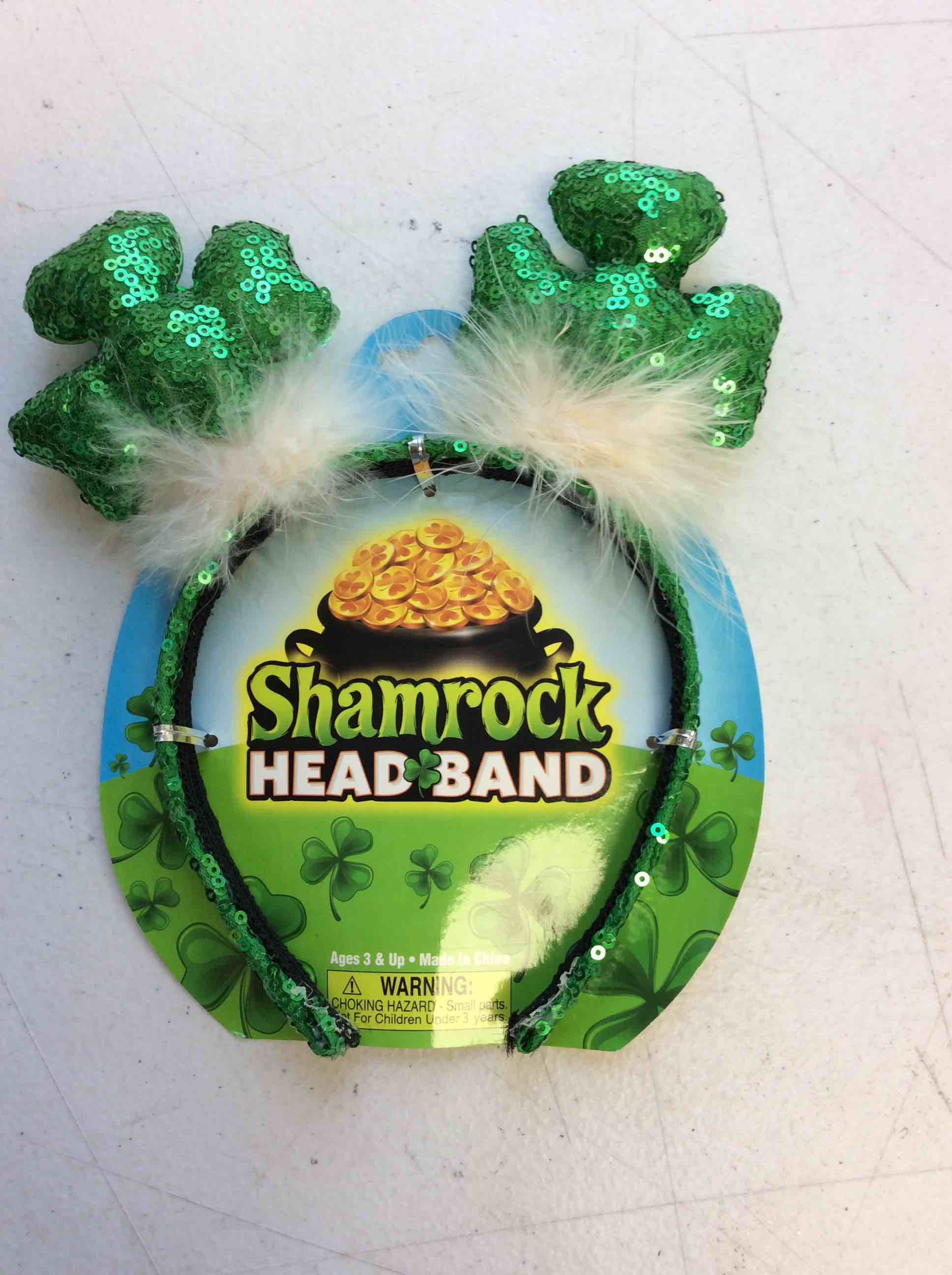 Condition photo showing New/Like New for shameock headband 